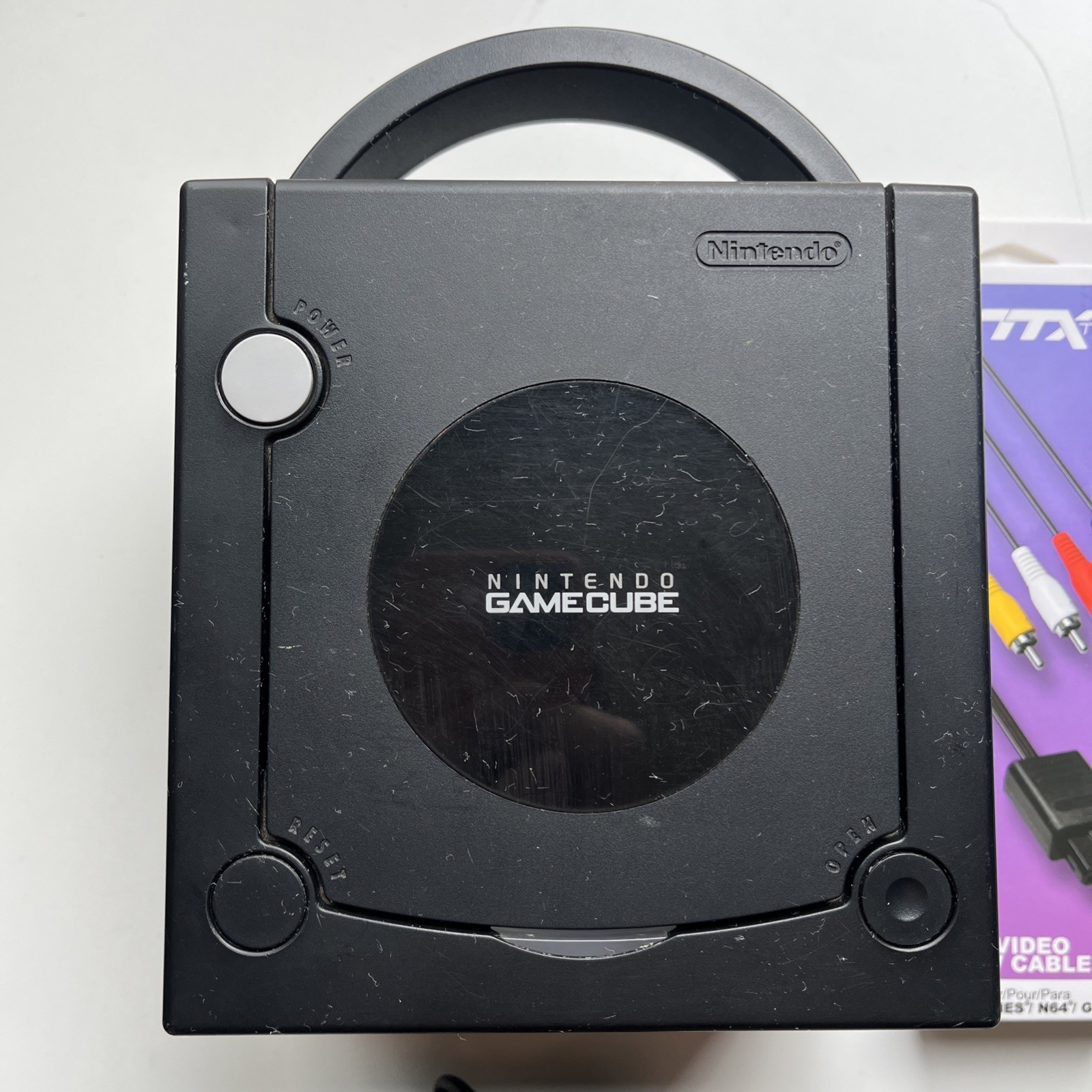 Nintendo GameCube Console Bundle Tested Works OEM Controller Cables DOL-001