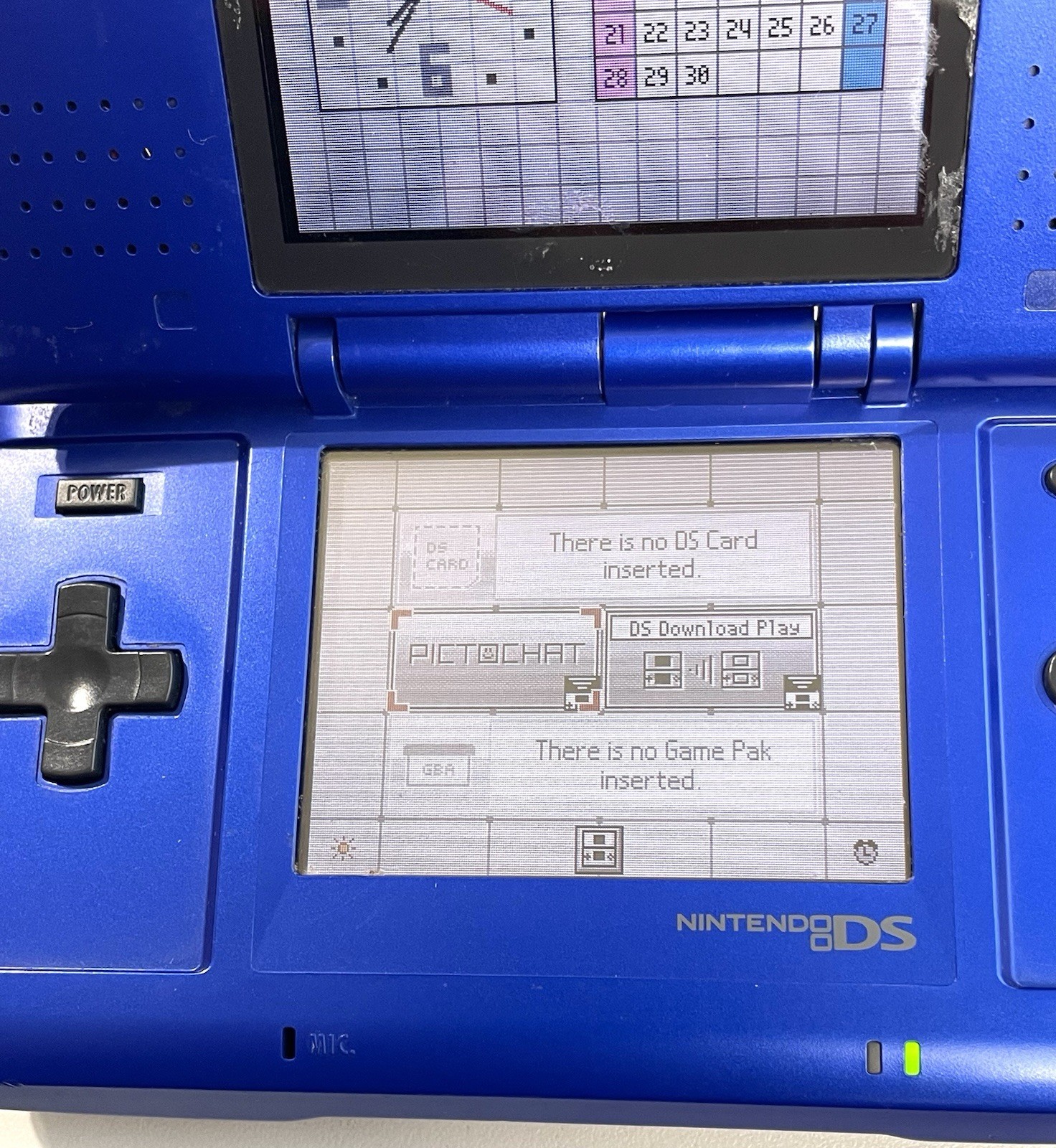 Nintendo DS Original NTR-001 Console w/ Soft Case & Charger *READ DESCRIPTION*