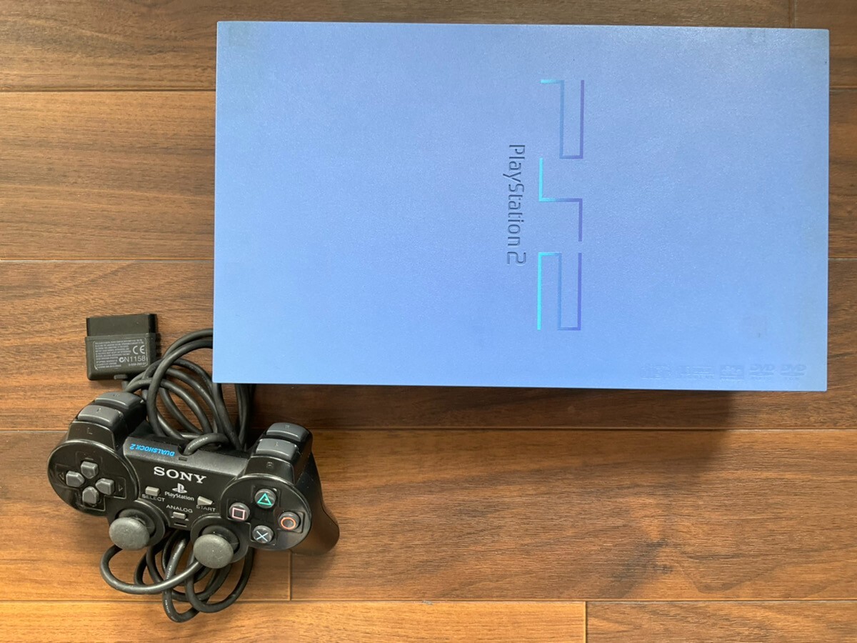 Sony PlayStation 2 PS2 Console only SCPH 39000 TB Toys Blue turquoise japan Used