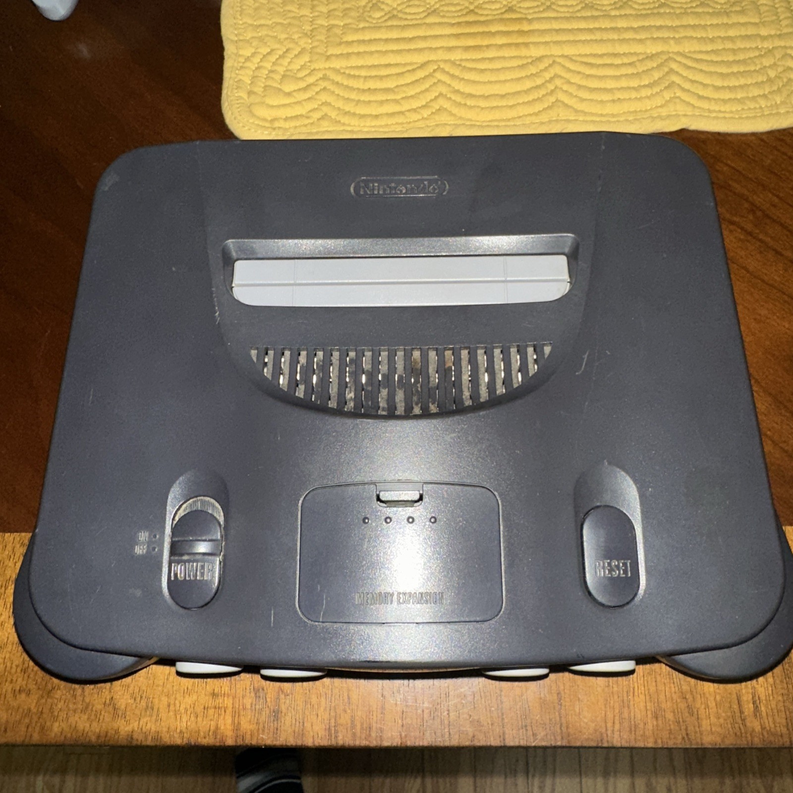 NINTENDO 64 GRAY CONSOLE NUS-001 CONSOLE ~ with all cords! No jump pak! Tested!
