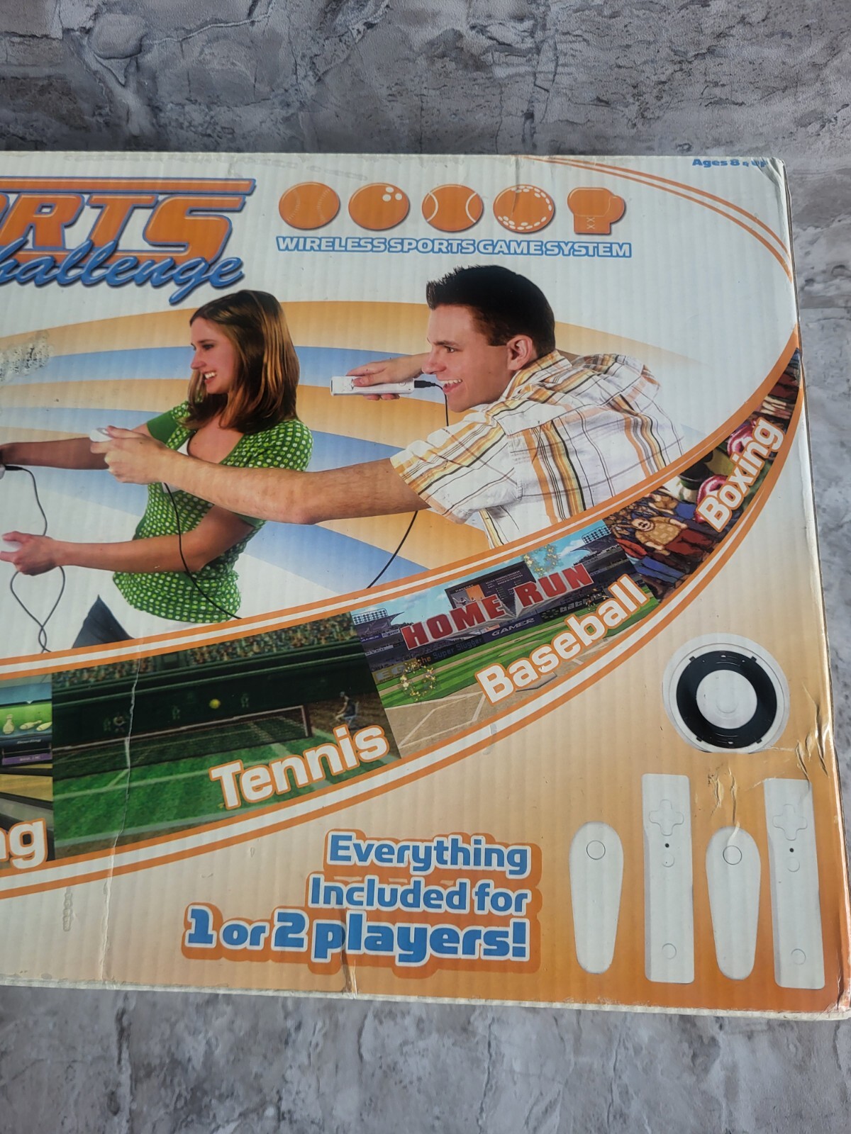 My Sports Challenge Wireless Sports Game System Five Games Set for 2 Players NEW