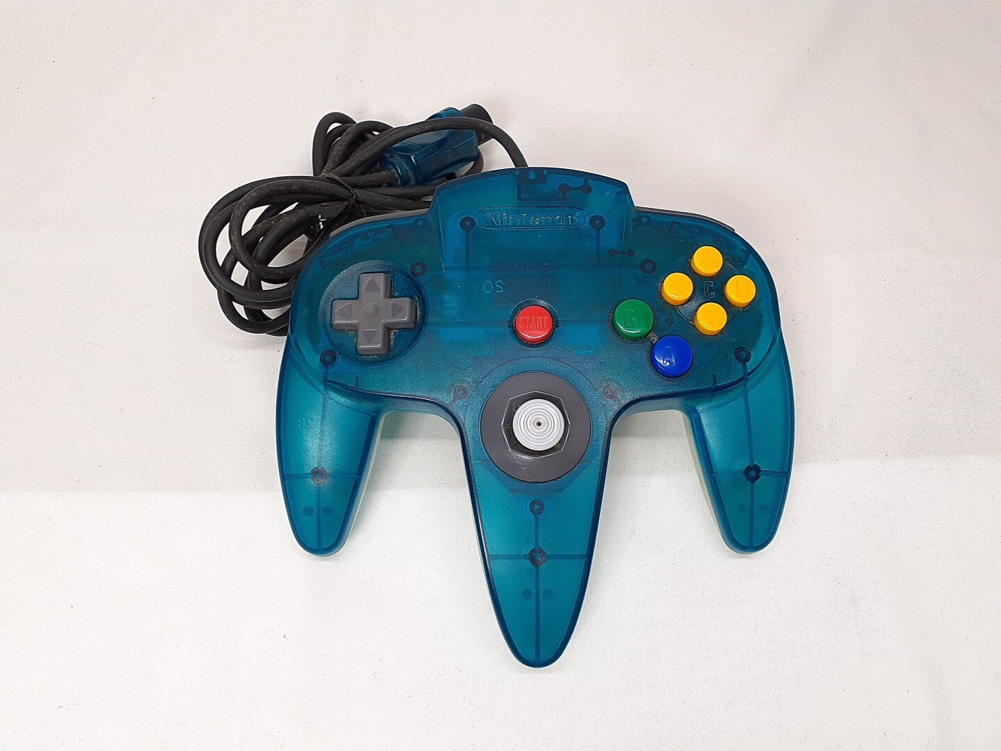 Nintendo 64 Clear Blue Console S-video cable set Region Free N64 Tested