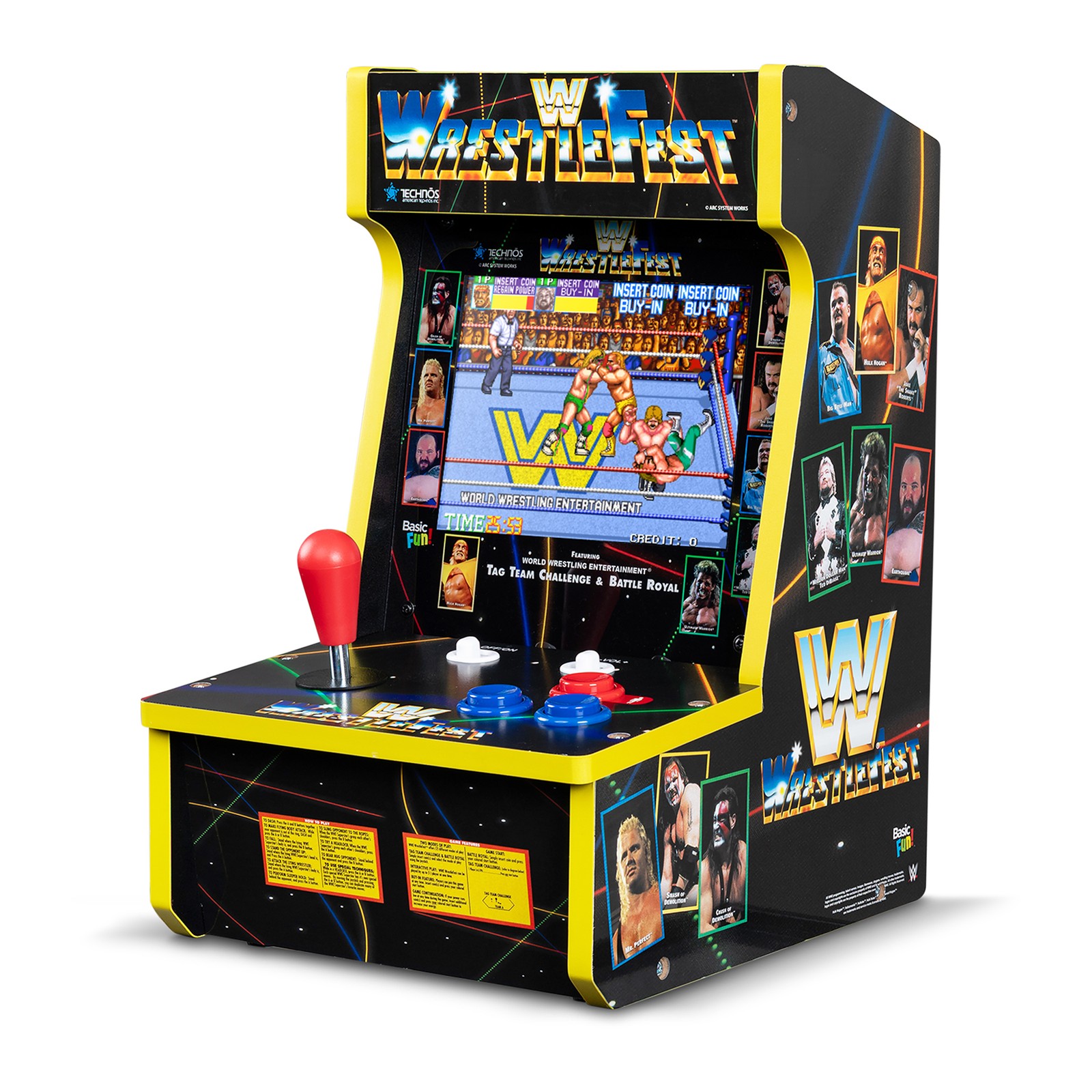 Arcade Classics WWE Counter Series Game with 8″ Liquid Crystal Screen & 4 Games