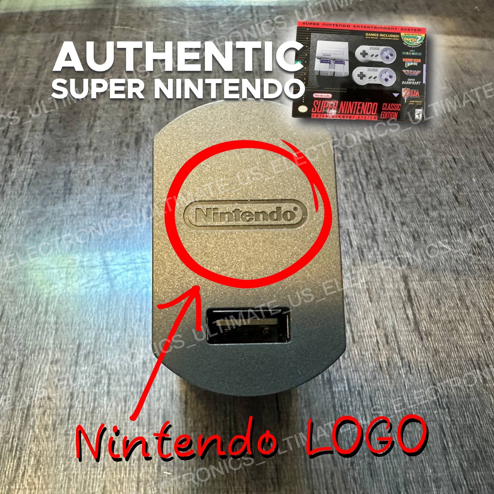 Authentic SNES Super Nintendo Classic Mini Super Entertainment System 21 Games