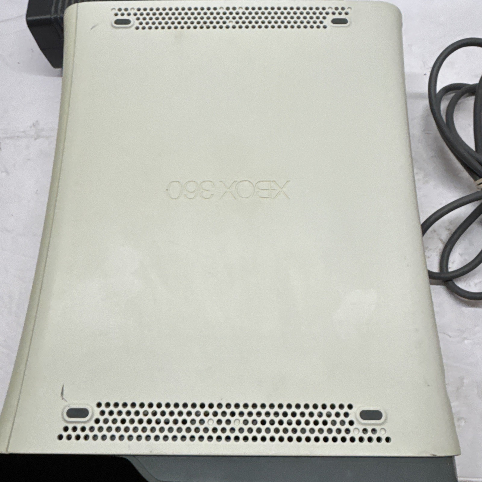 XBOX 360 Pro 20GB Console + Power Supply Works No Controller Good