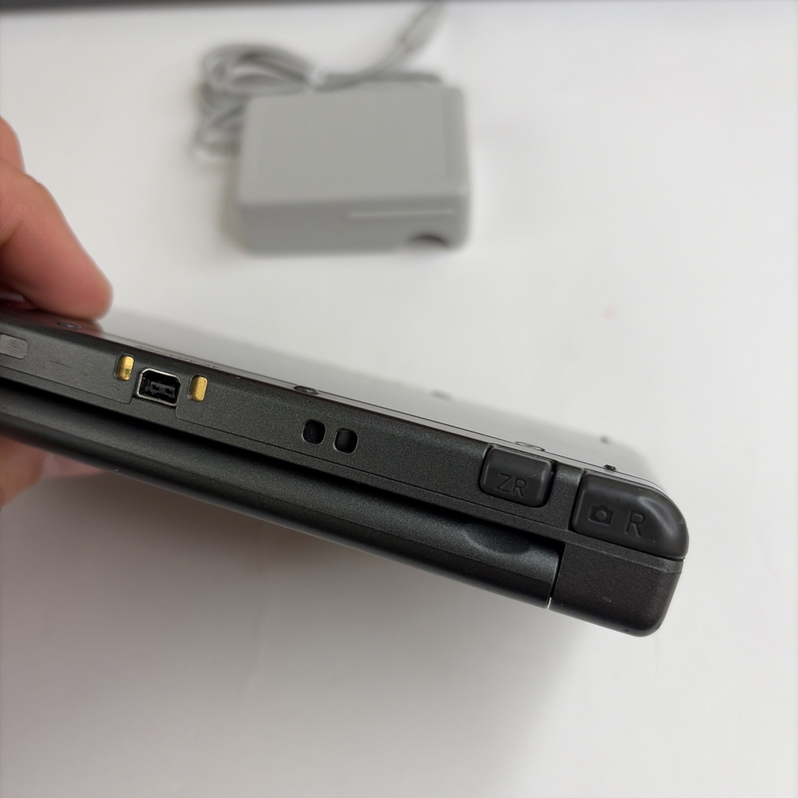 New Nintendo 3DS XL Gray Black Console W Charger Stylus US Version Bottom IPS