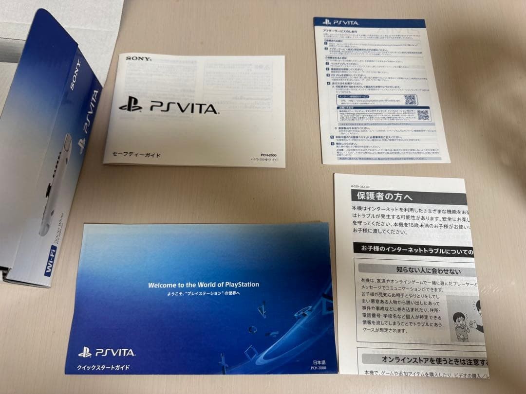 Excellent SONY PS Vita PCH-2000 Console White w/charger