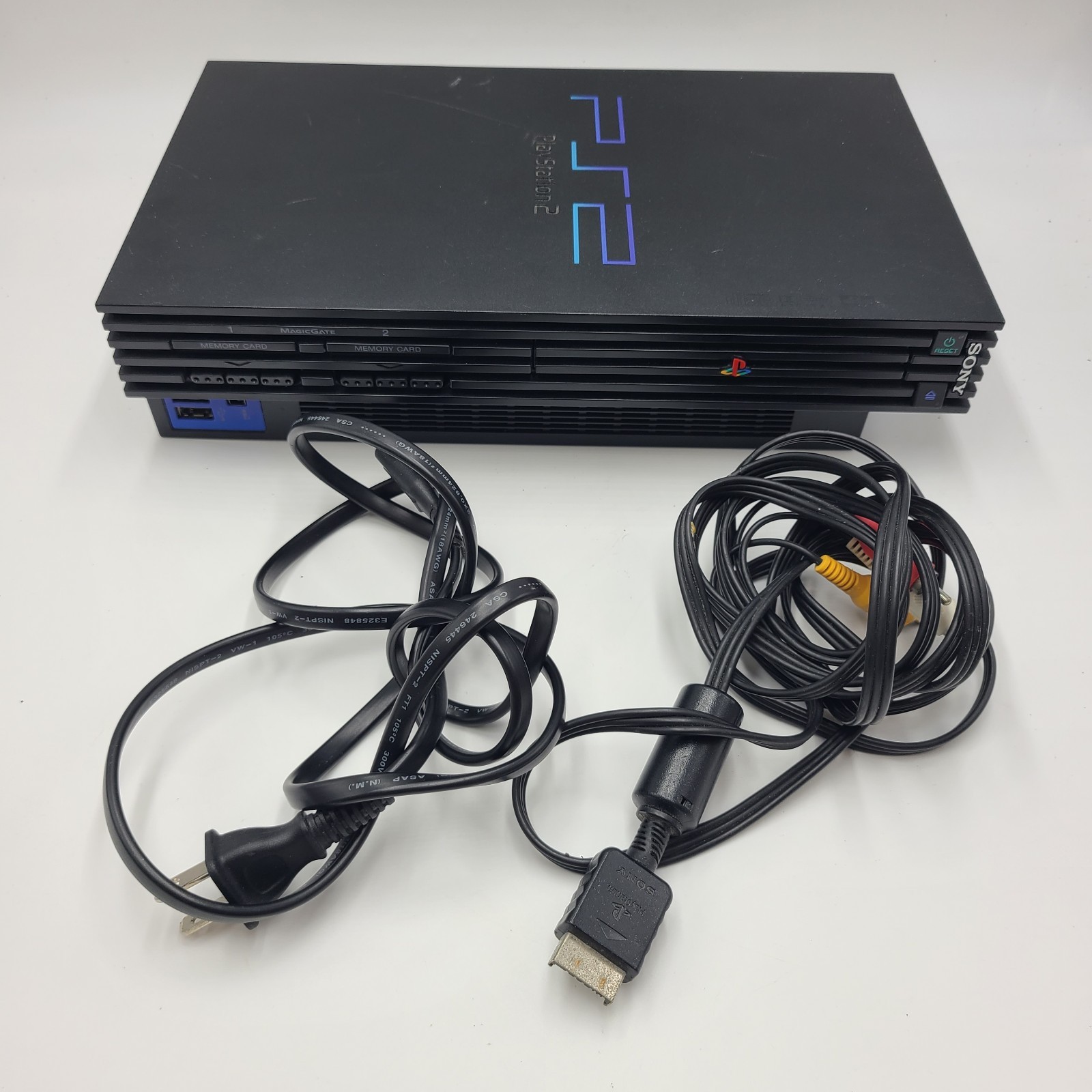 Sony PlayStation 2 PS2 Fat Console SCPH-30001 Tested & Working W/ Cables