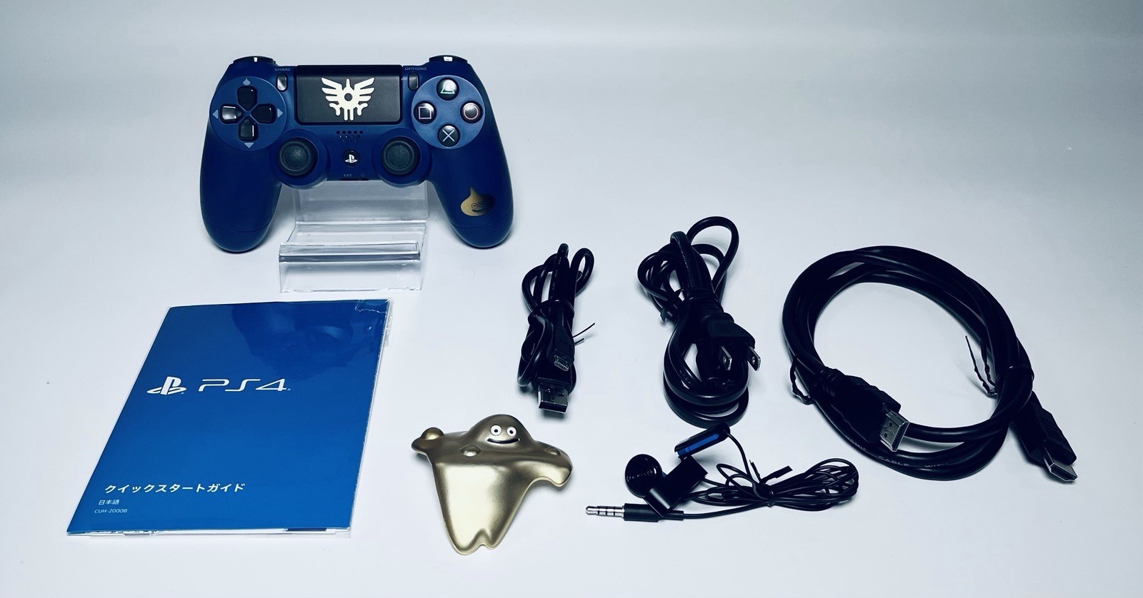 🎮 Sony PS4 Dragon Quest Loto Edition Console Full Set Blue Gold Slime Japan
