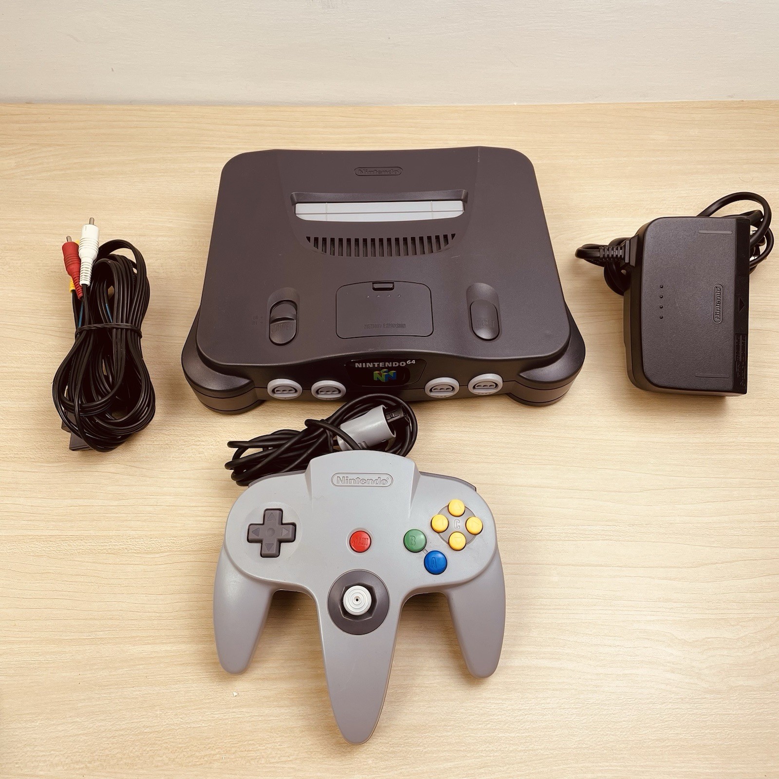 Nintendo 64 Console – N64 With Original Grey Controller | With Original Cables