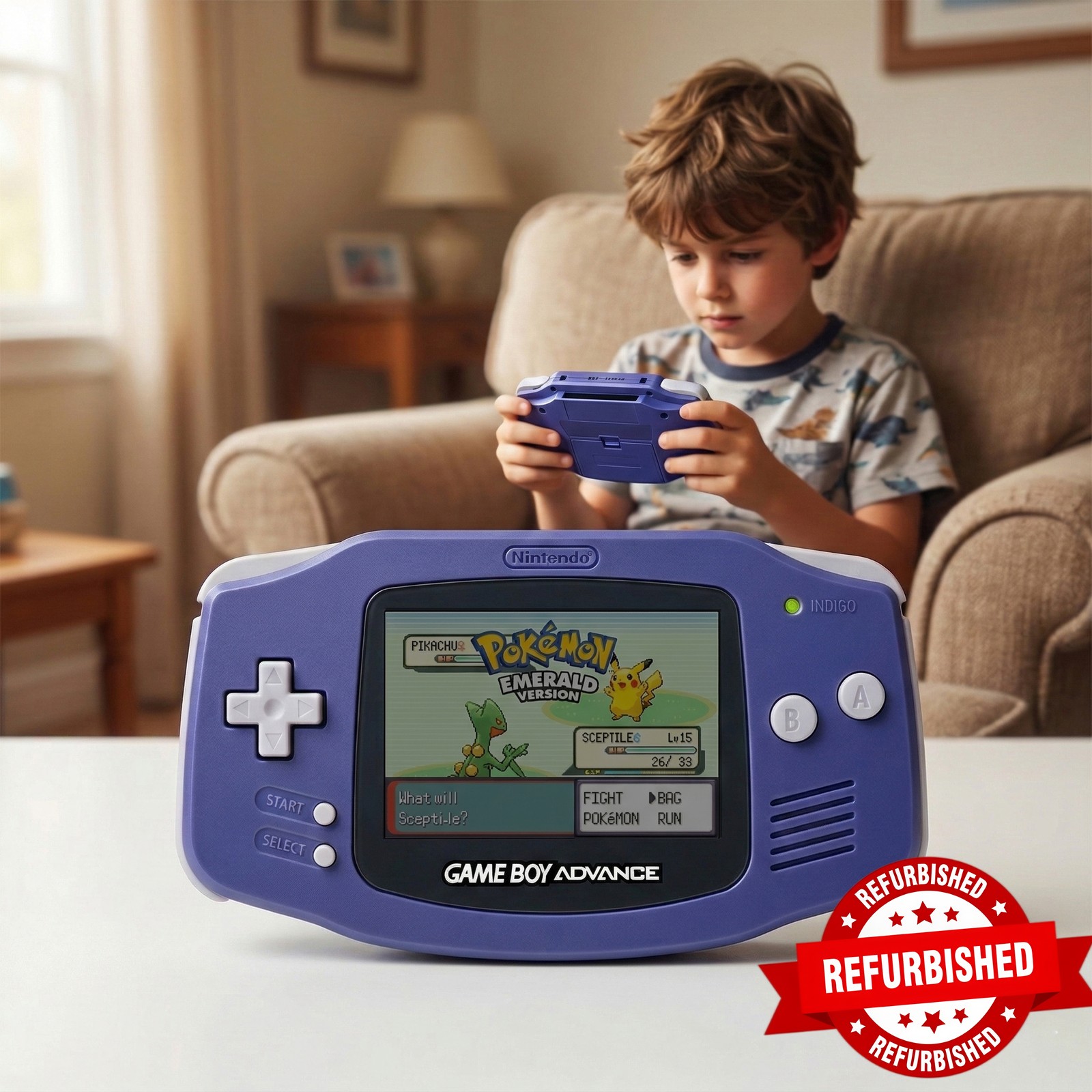 Nintendo Game Boy Advance Console System Cleaned Tested New Indigo CaseRenewed O