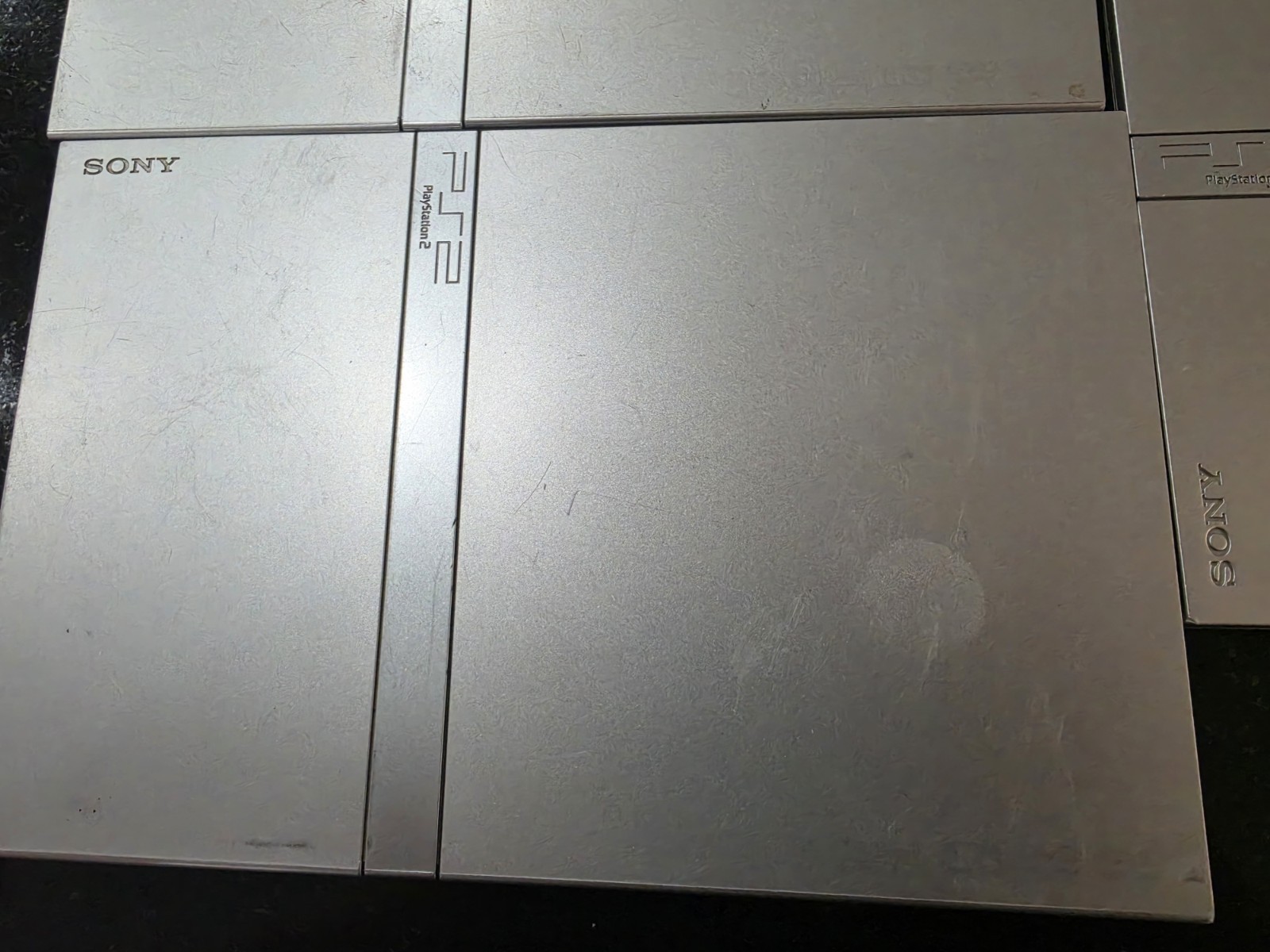Sony PlayStation 2 PS2 Slim Silver Console Complete. Tested Working Read