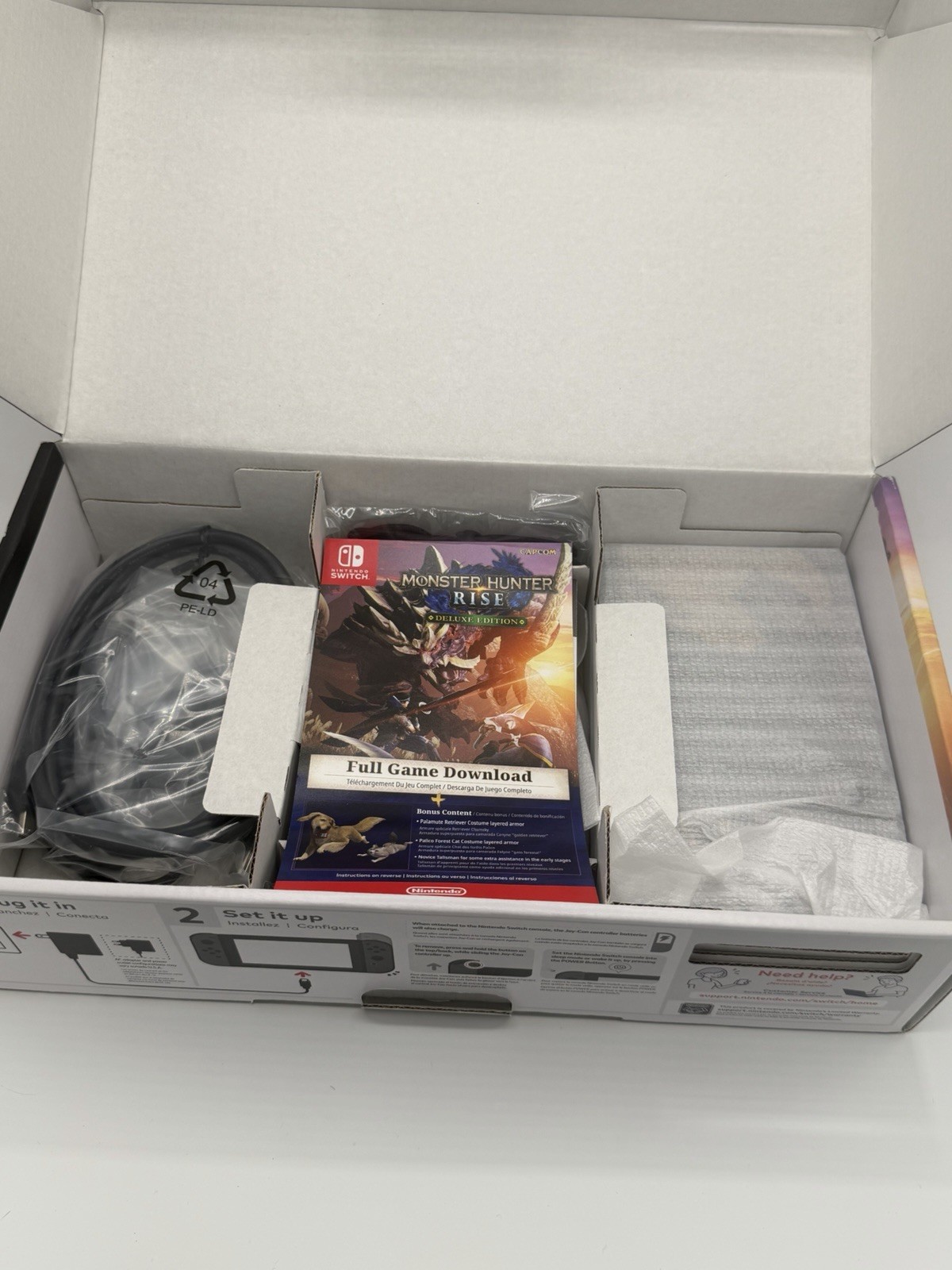 Brand New Nintendo Switch Monster Hunter Rise Deluxe Edition Console
