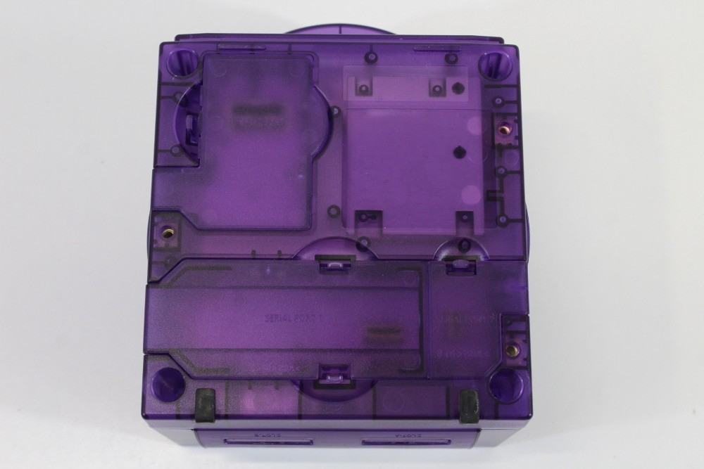 Nintendo Gamecube Console Clear Transparent Purple & AC HDMI NTSC-U/C DOL-001 GC