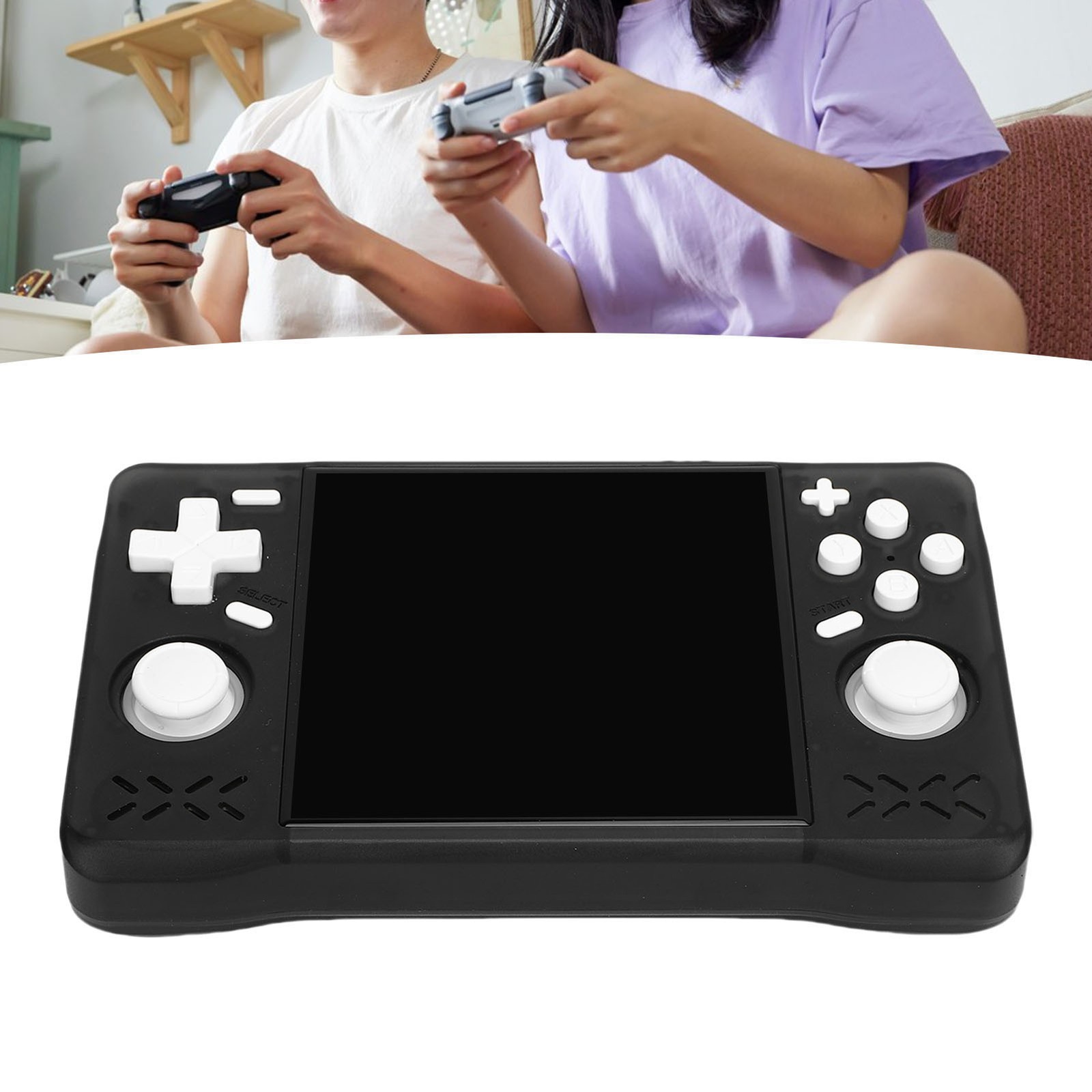 Retro Handheld Game Console 4in Screen 1.5GHz Portable Rechargeable Gaming HQWB