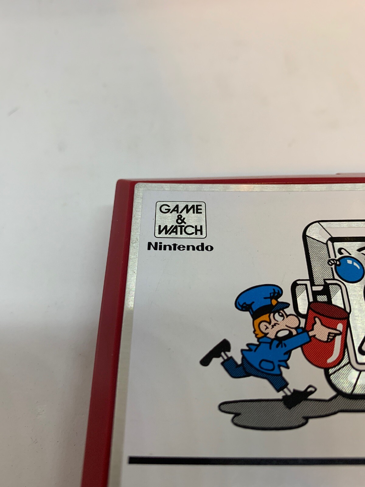 **ERROR COVER ON UPSIDE DOWN** NINTENDO GAME & WATCH SAFEBUSTER 1988 *ONLY ONE*