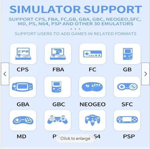 ggbX55 Console 5.5 Ips Screen Handheld Game Powkiddy 3000 Games Retro Android Rk