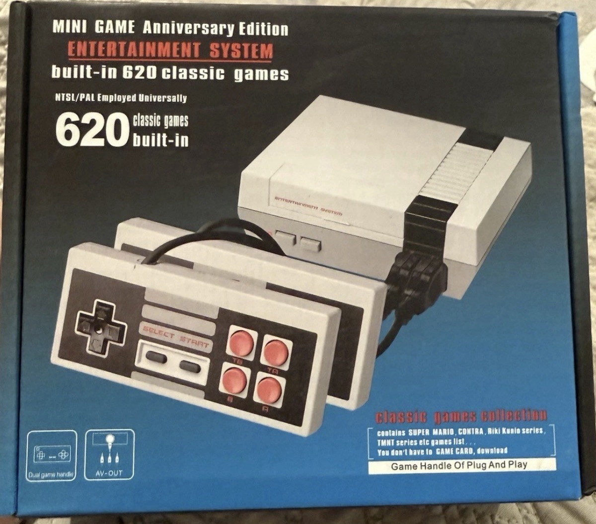 Video Retro Game System 620 Classic Games Old Arcade Games Console
