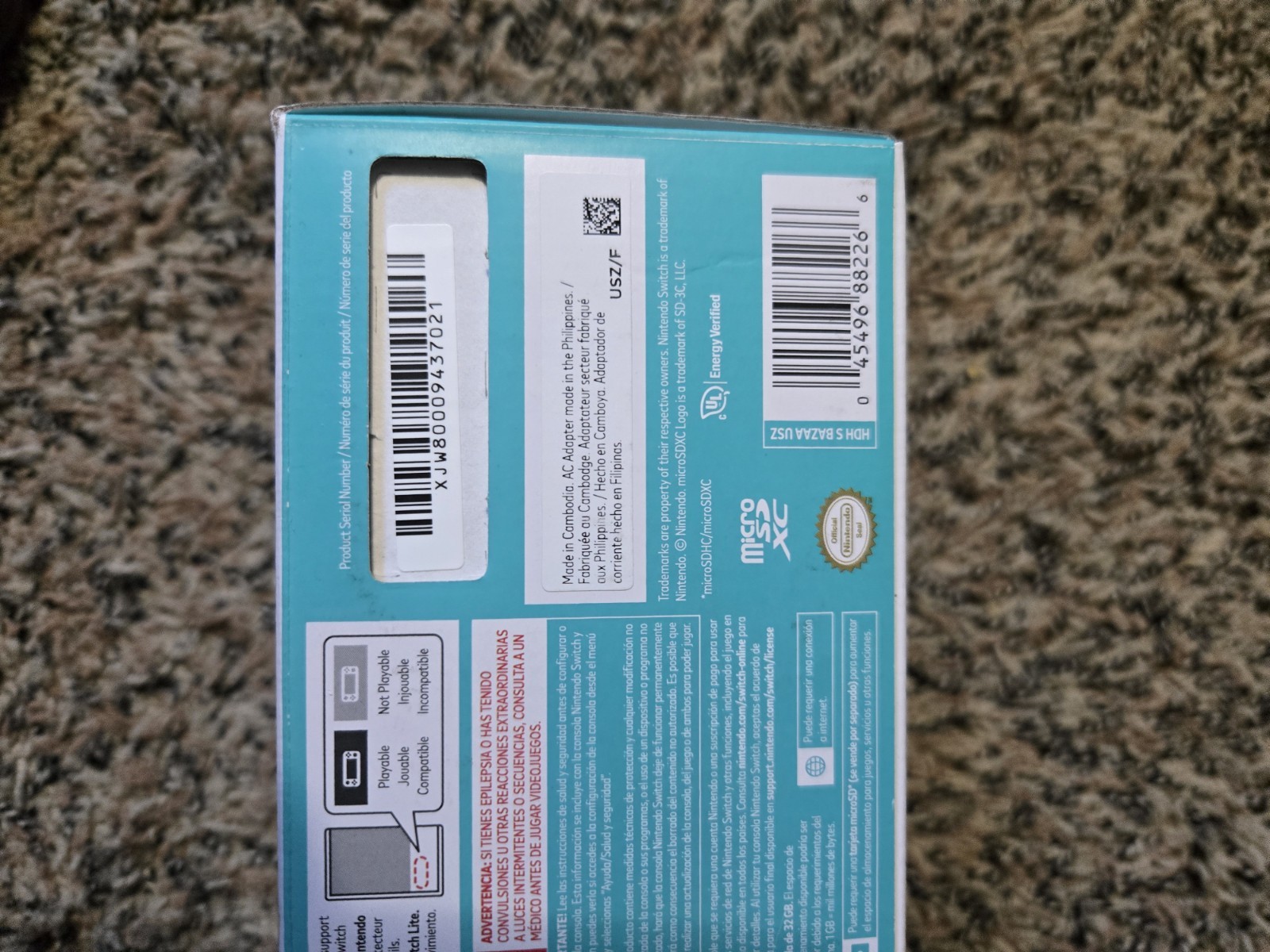 Nintendo Switch Lite Handheld Console – Turquoise