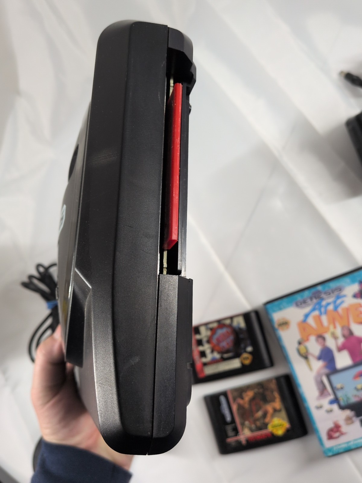 Original SEGA GENESIS Console MK-1601 System + Controller Cords 3 Games Tested