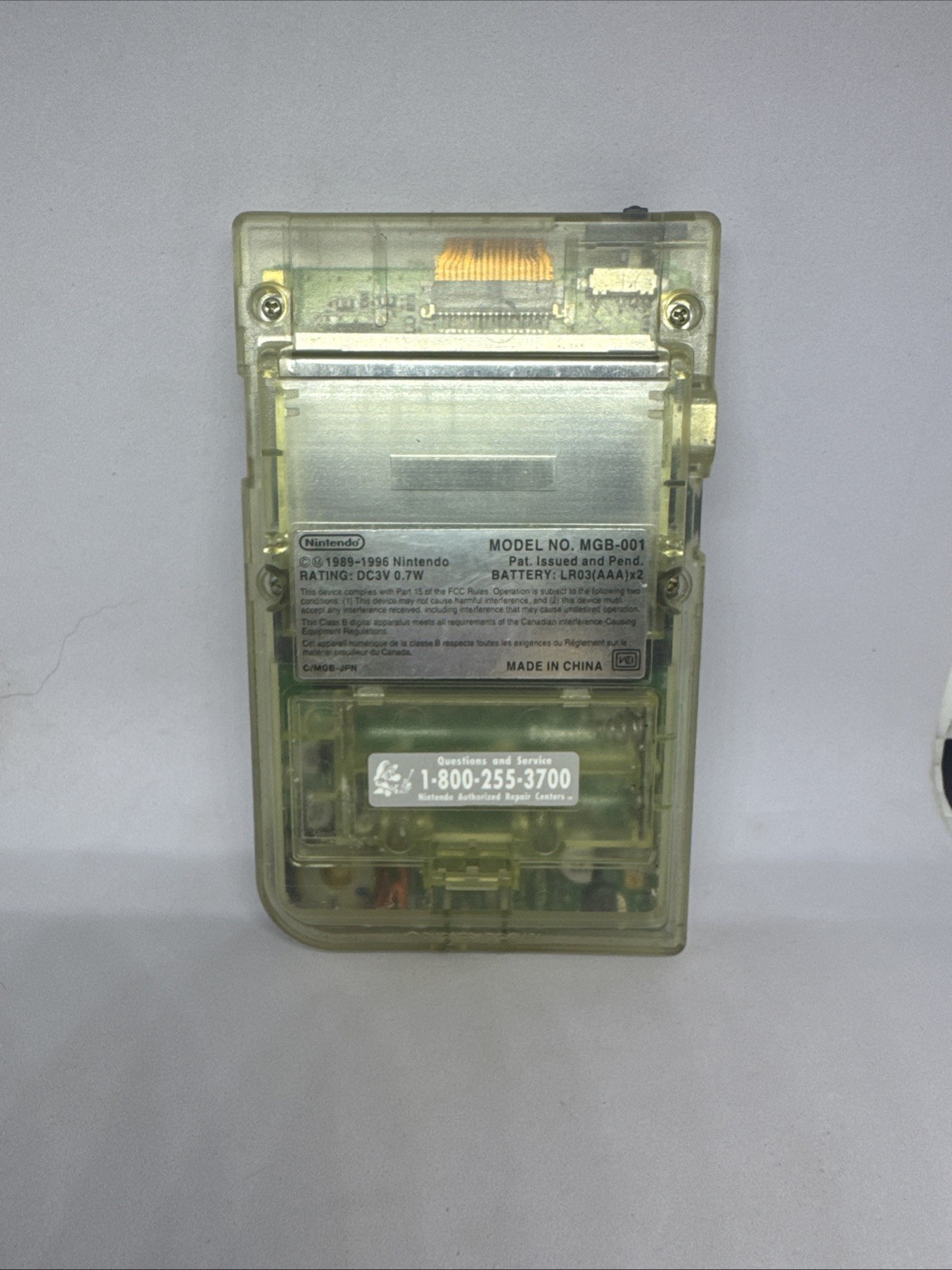 Nintendo Game Boy Pocket CLEAR – Authentic – Tested-read Description