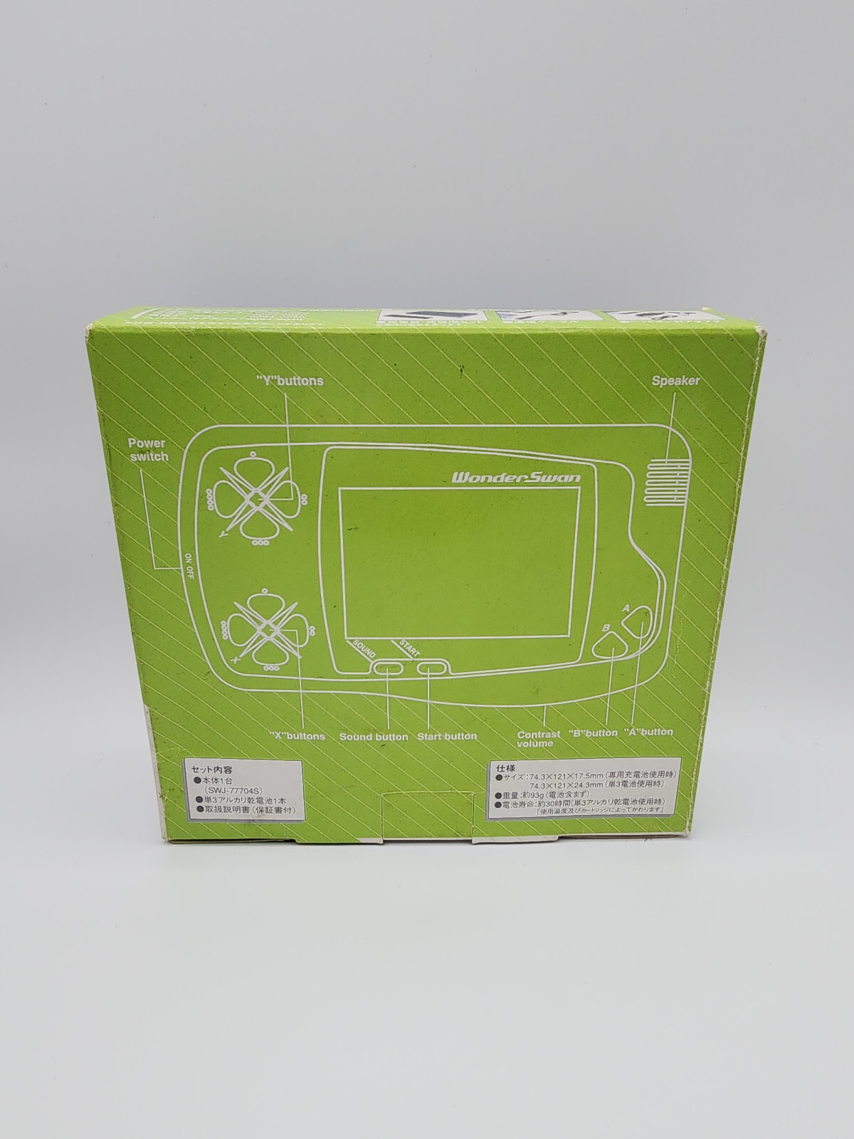 Bandai WonderSwan Color Sherbet Melon Complete in Box (CIB) – Japan + Manual