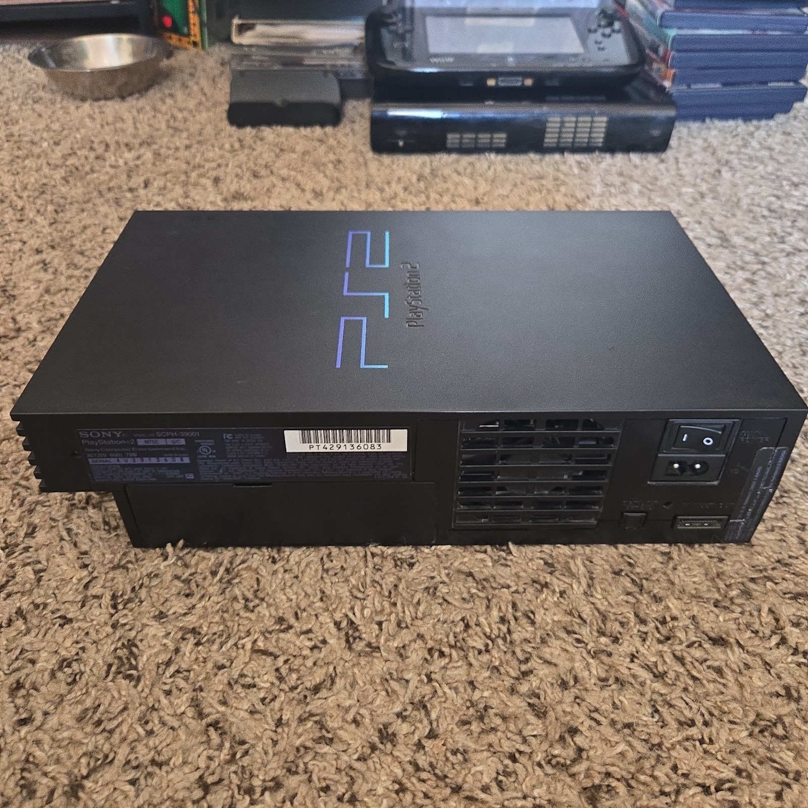 Sony PlayStation 2 PS2 SCPH-39001 Console Bundle w/ Cables & Controller And Game