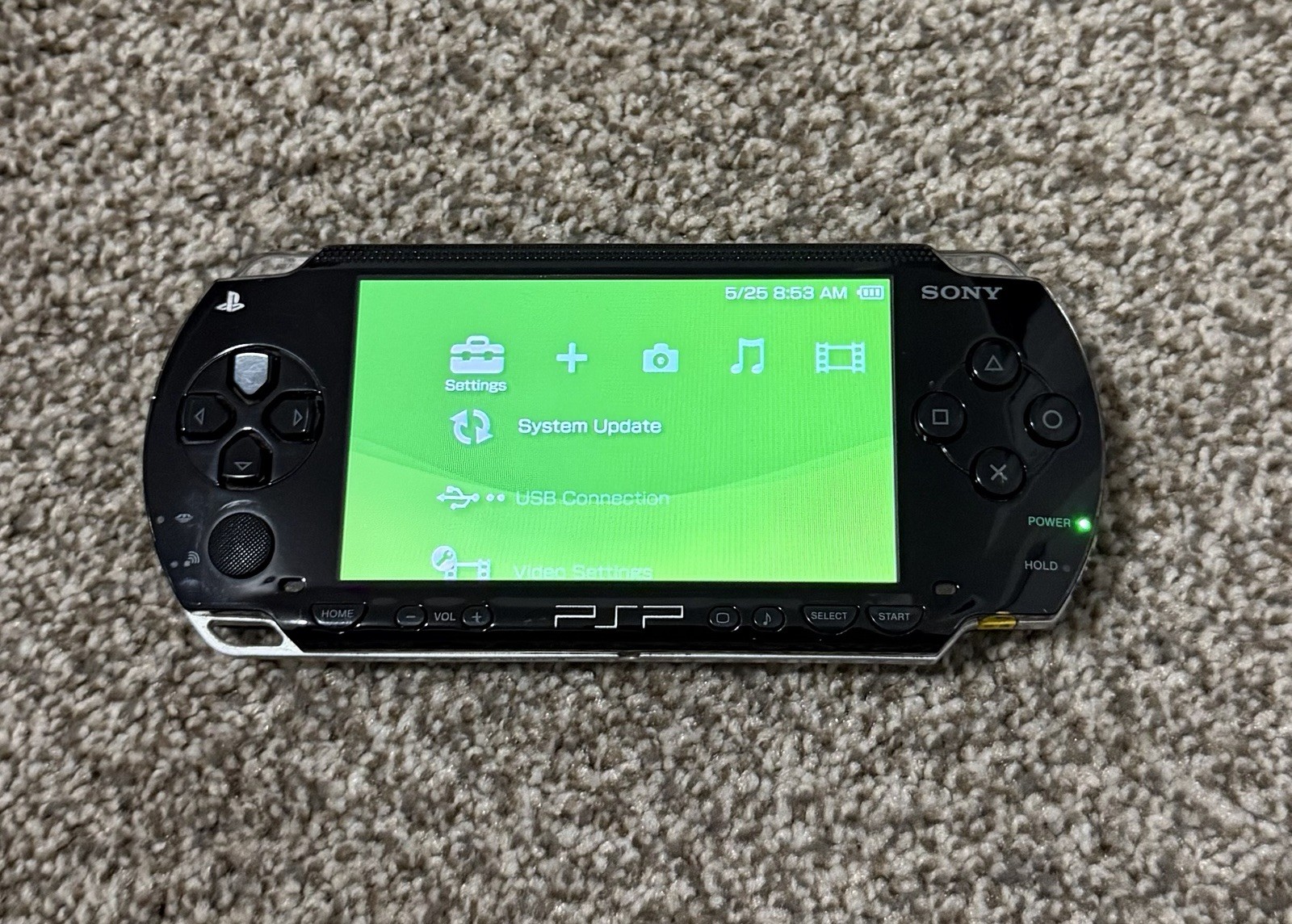 Sony PSP 1001 Console System Piano Black w/ Charger Authentic Tested Handheld