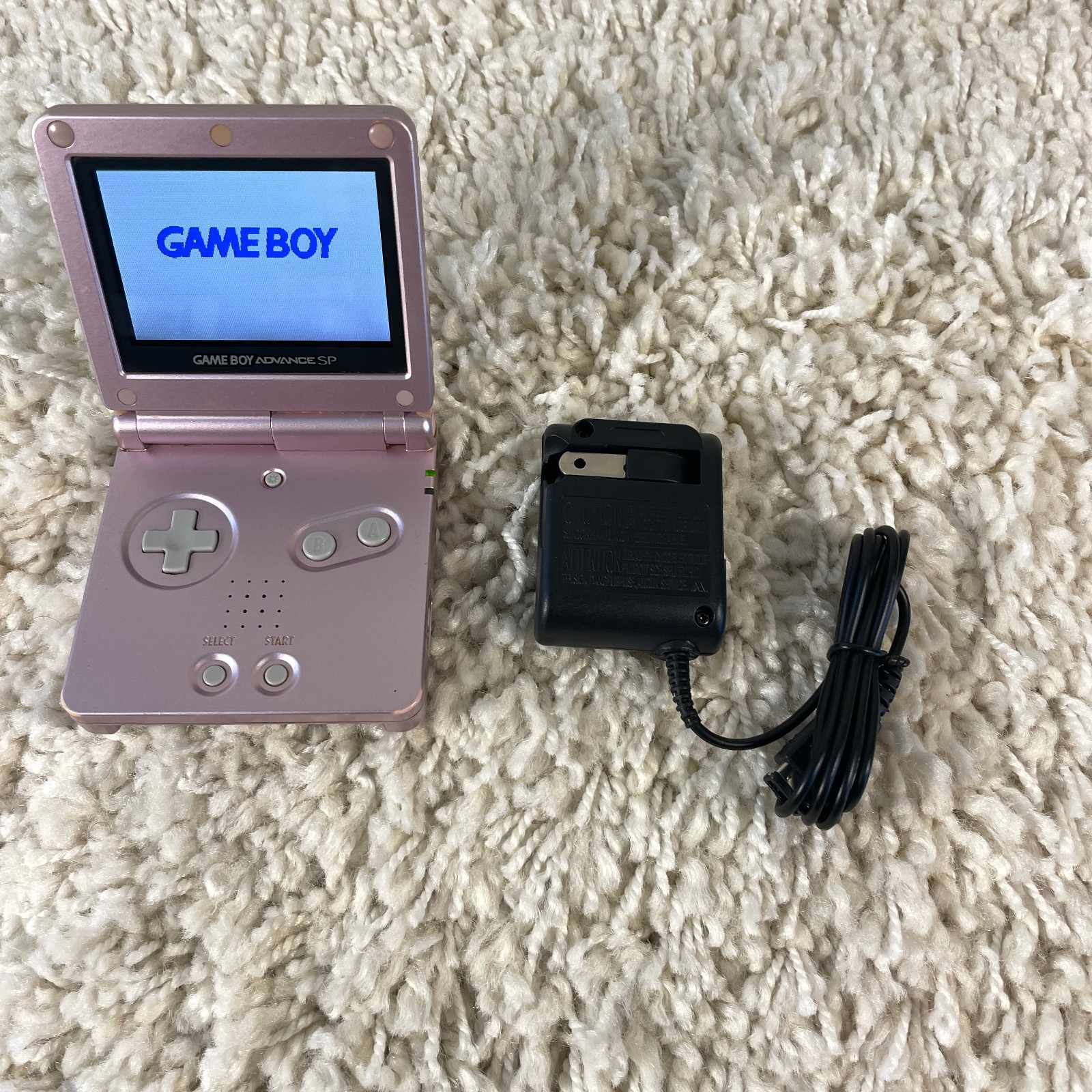 Nintendo Gameboy Advance GBA SP Handheld System Pearl Pink Model AGS-101 Tested