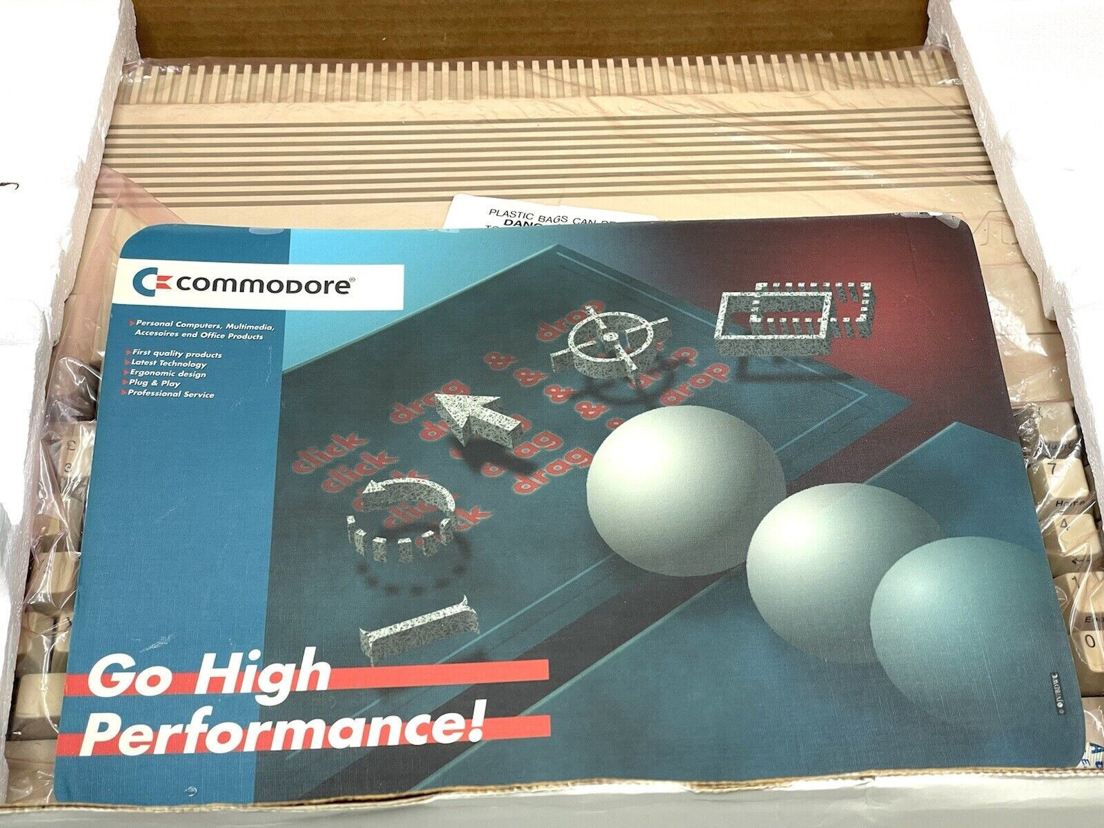Commodore Amiga 500 Computer Complete In Box Retro Vintage Computing rare#FT3