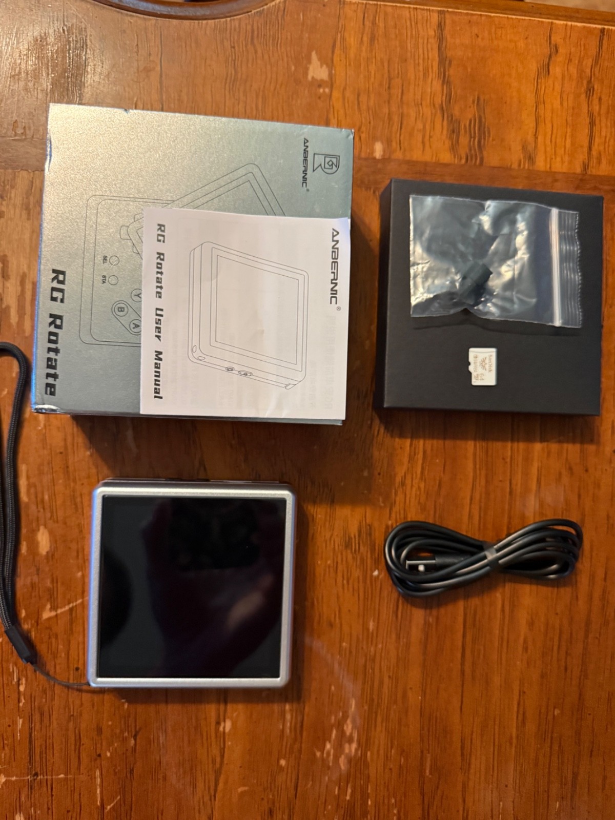 RG Rotate Handheld Gaming Console Open Box 64GB SD Card – No Games – USA Seller