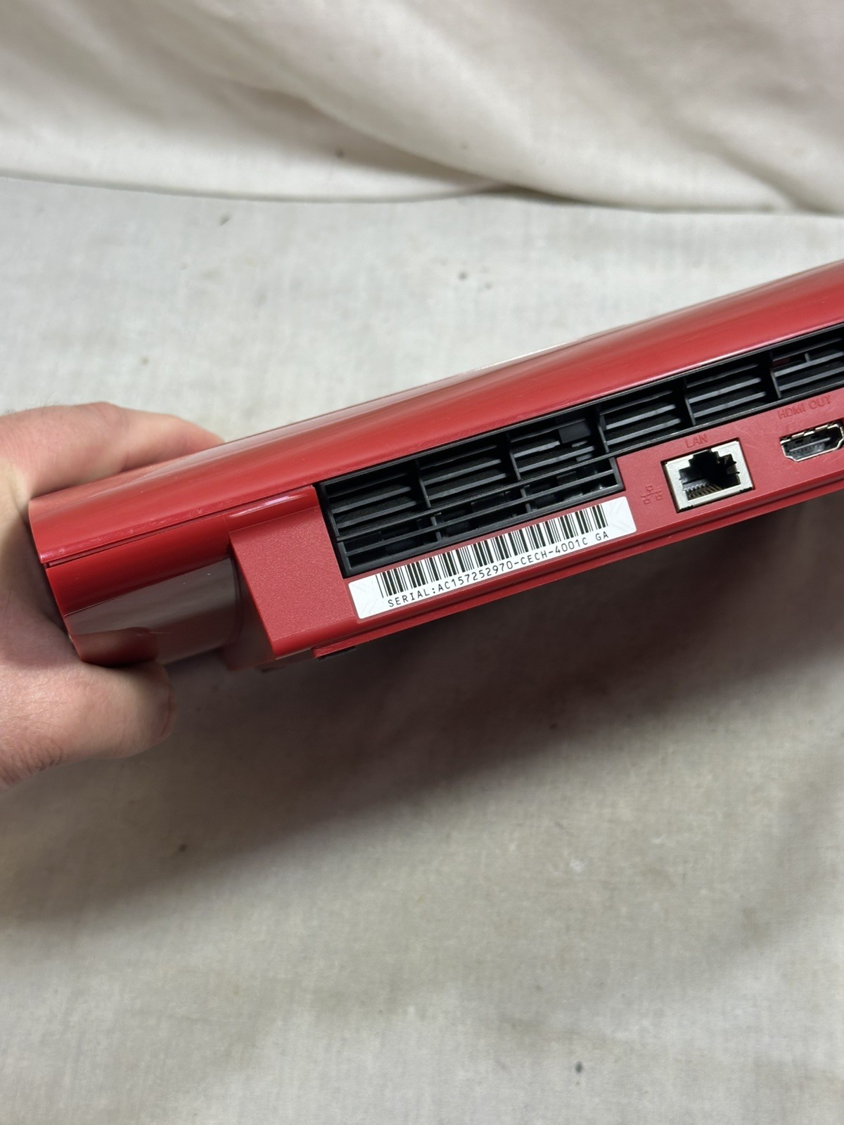 Sony PlayStation 3 PS3 Super Slim Red God of War Console System Bundle – Tested