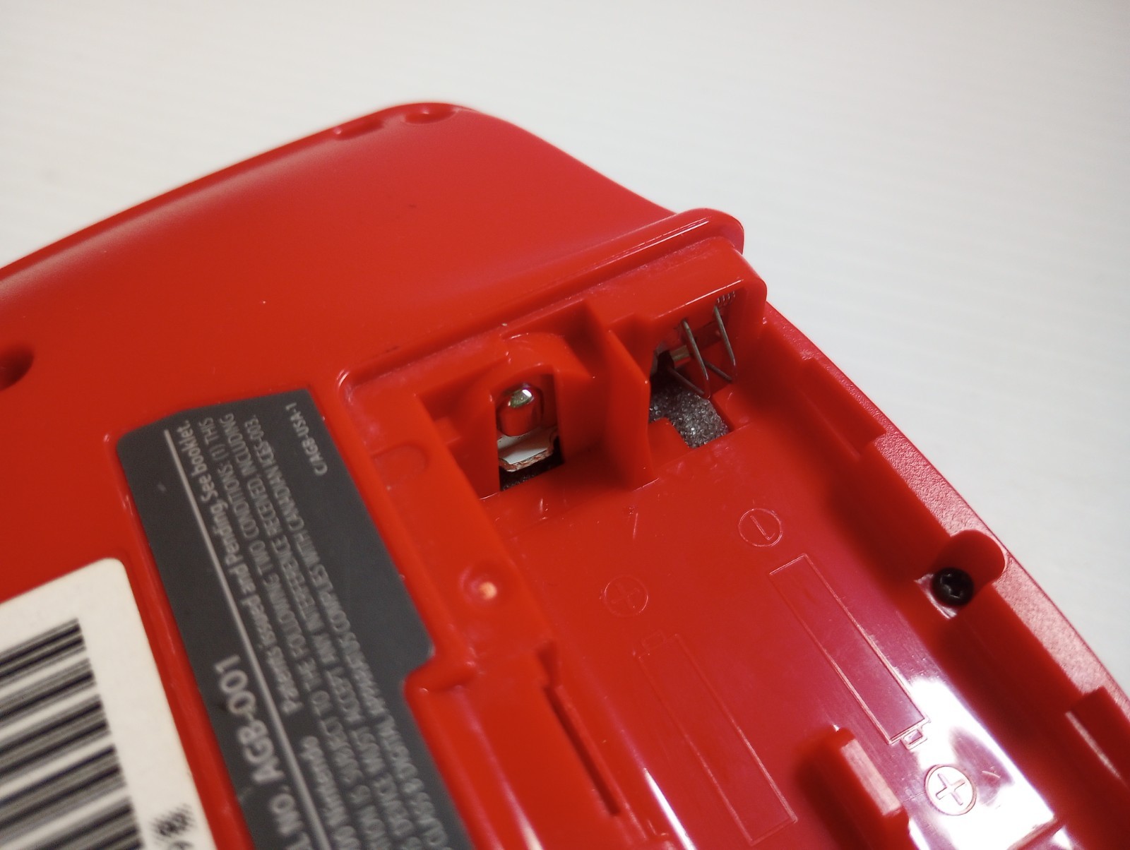 Nintendo Game Boy Advance GBA Red Target Exclusive Rare Battery Cover Included