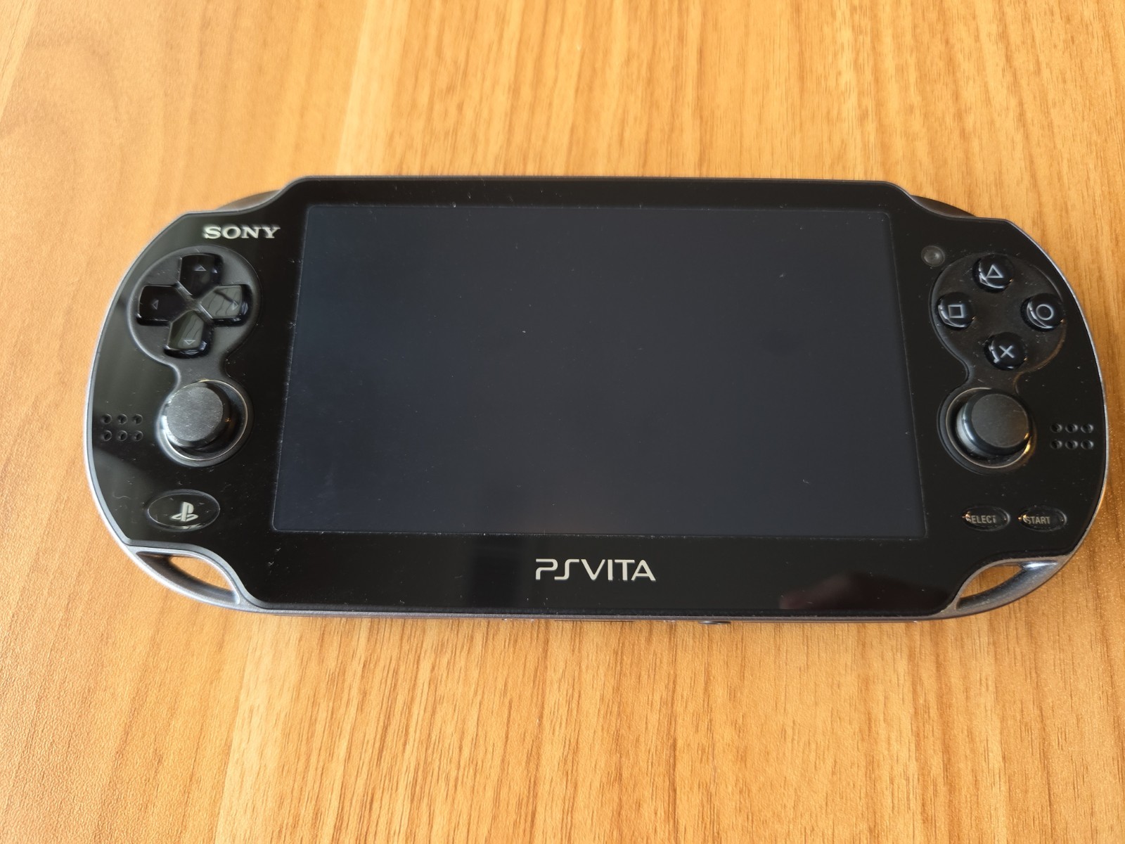 Sony Ps Vita PCH-1000 black Crystal Model Console & Charger CIB TESTED