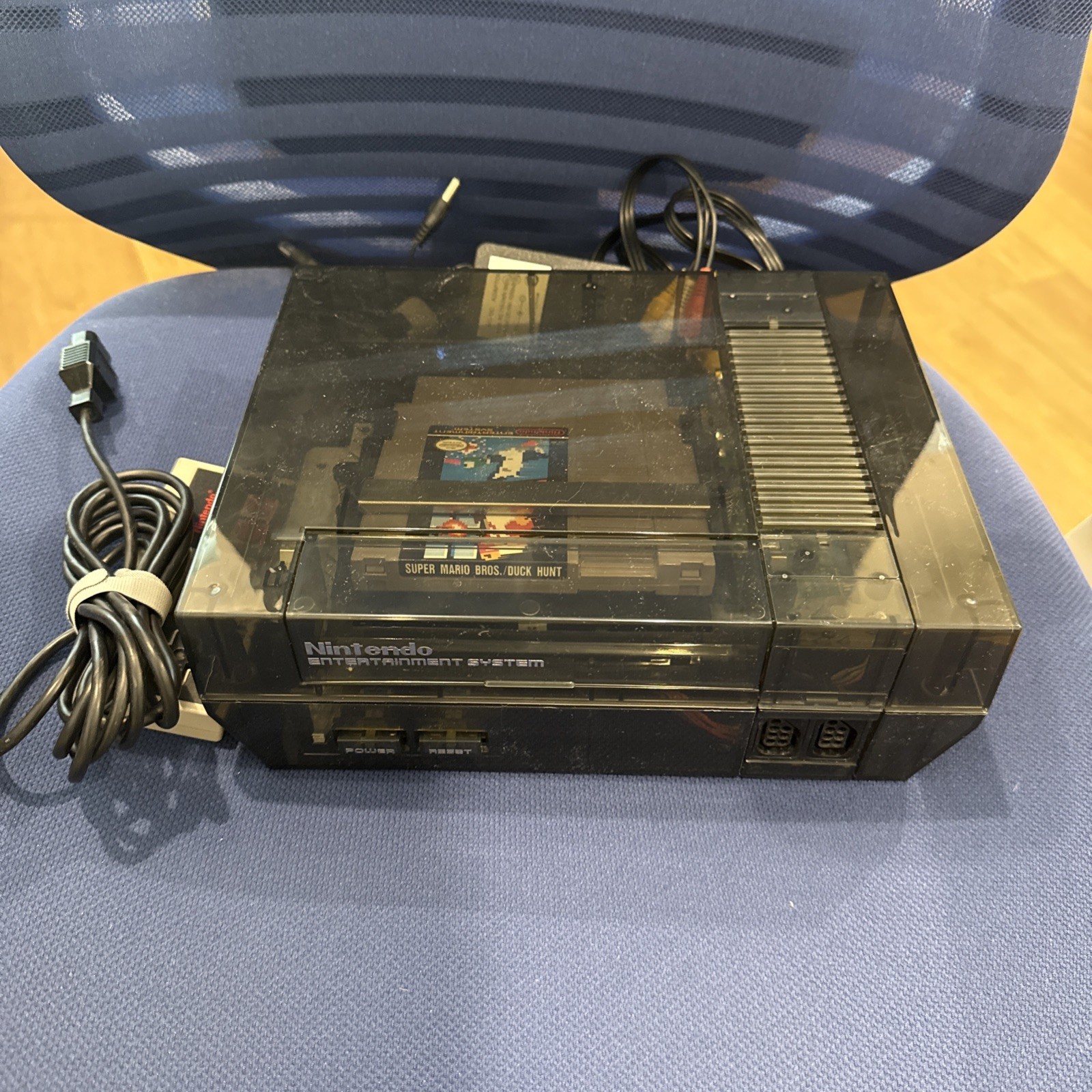 Transparent Clear Smoke Grey Nintendo NES Video Game Console NES-001