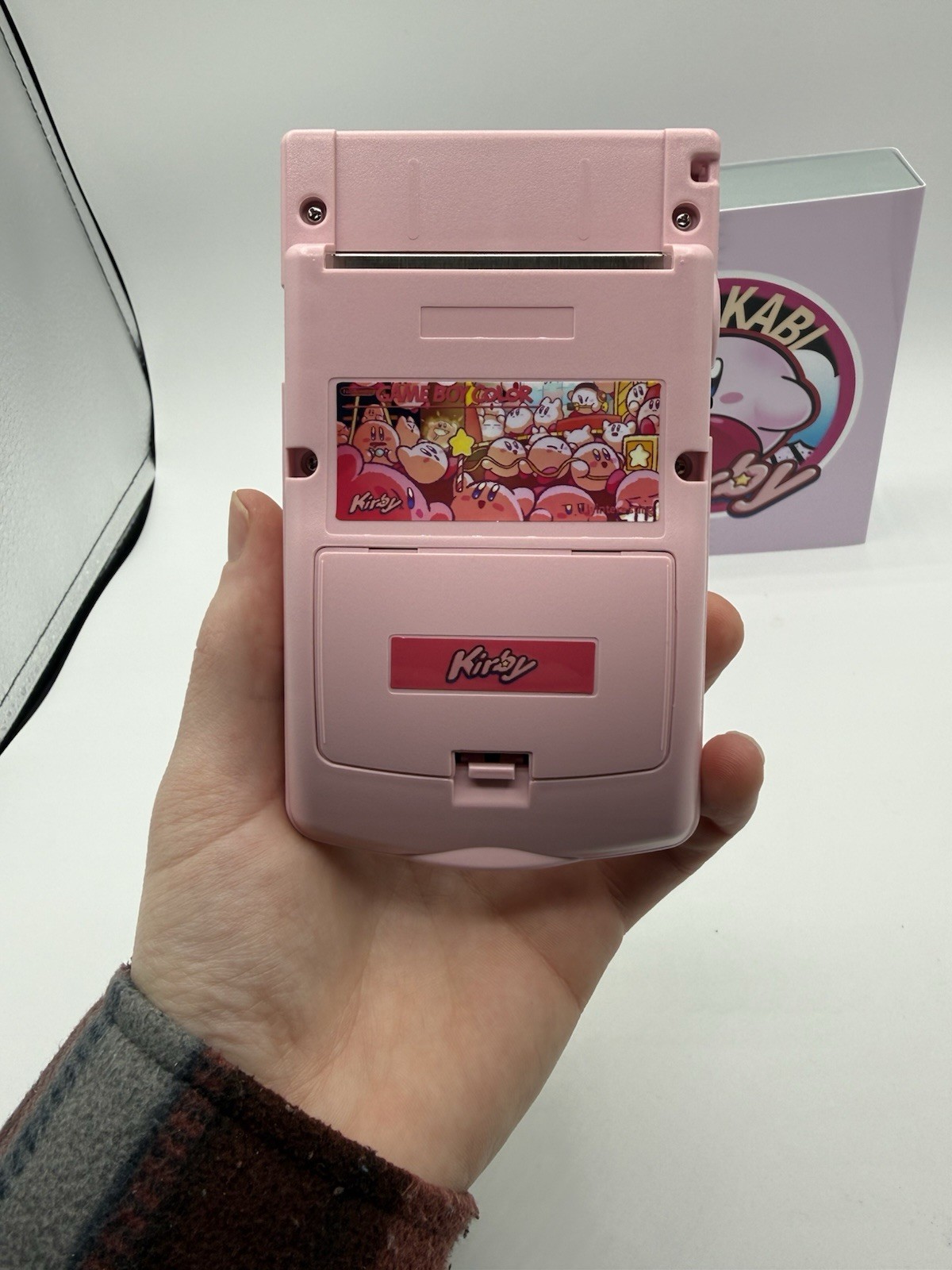Custom Kirby USB C Rechargeable Nintendo Gameboy Color W/ Matching Box