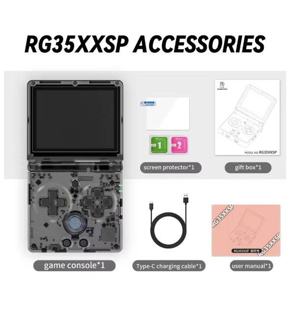 ANBERNIC RG35XXSP Flip Game Console 3.5» IPS Screen Mini HDMI