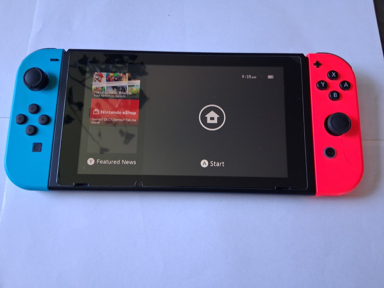 Nintendo Switch with Neon Blue and Neon Red Joy-Con (HAC-001-01)