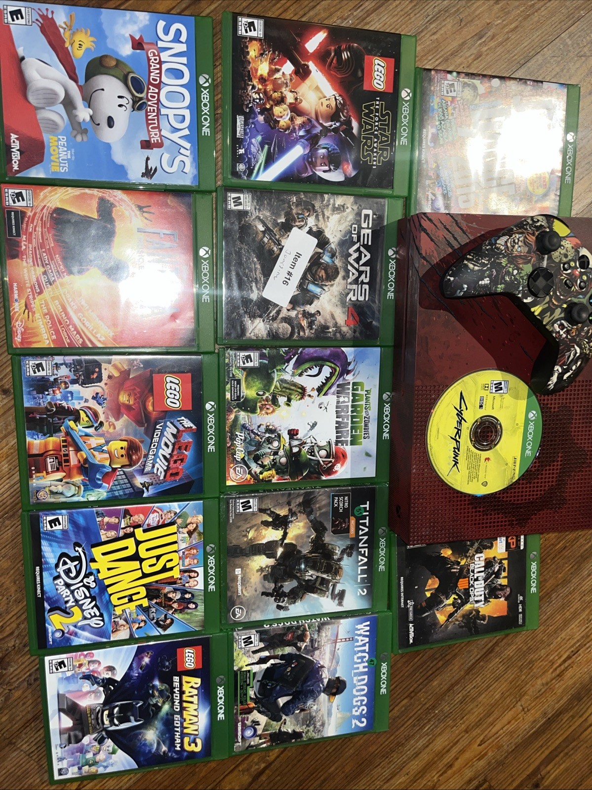 Microsoft Xbox One S Gears of War 4 Limited Ed 2TB w/ 20+ Games Custom Control