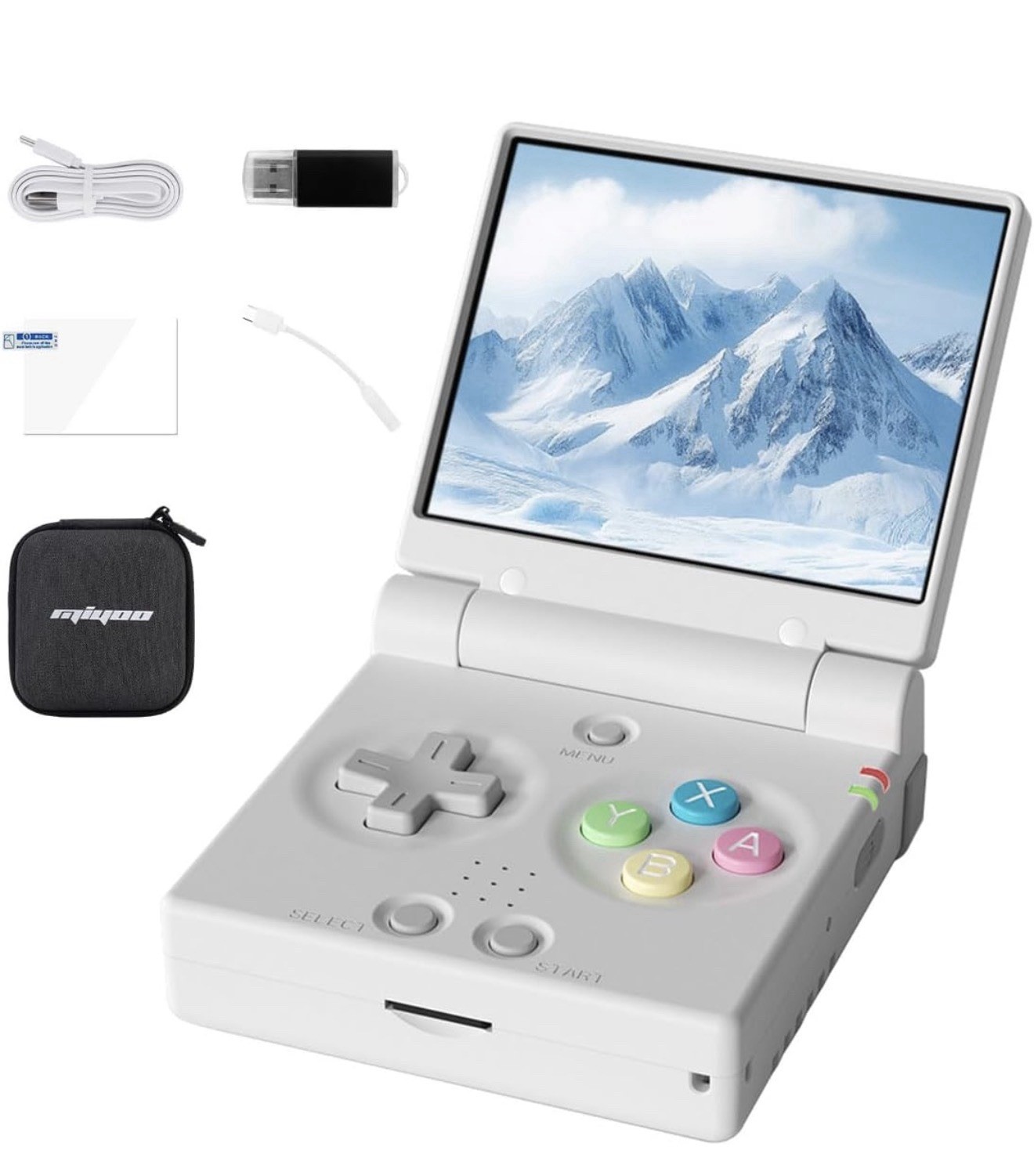 Miyoo Mini Flip Console | Fully Loaded 128GB Onion OS Power On & Play!