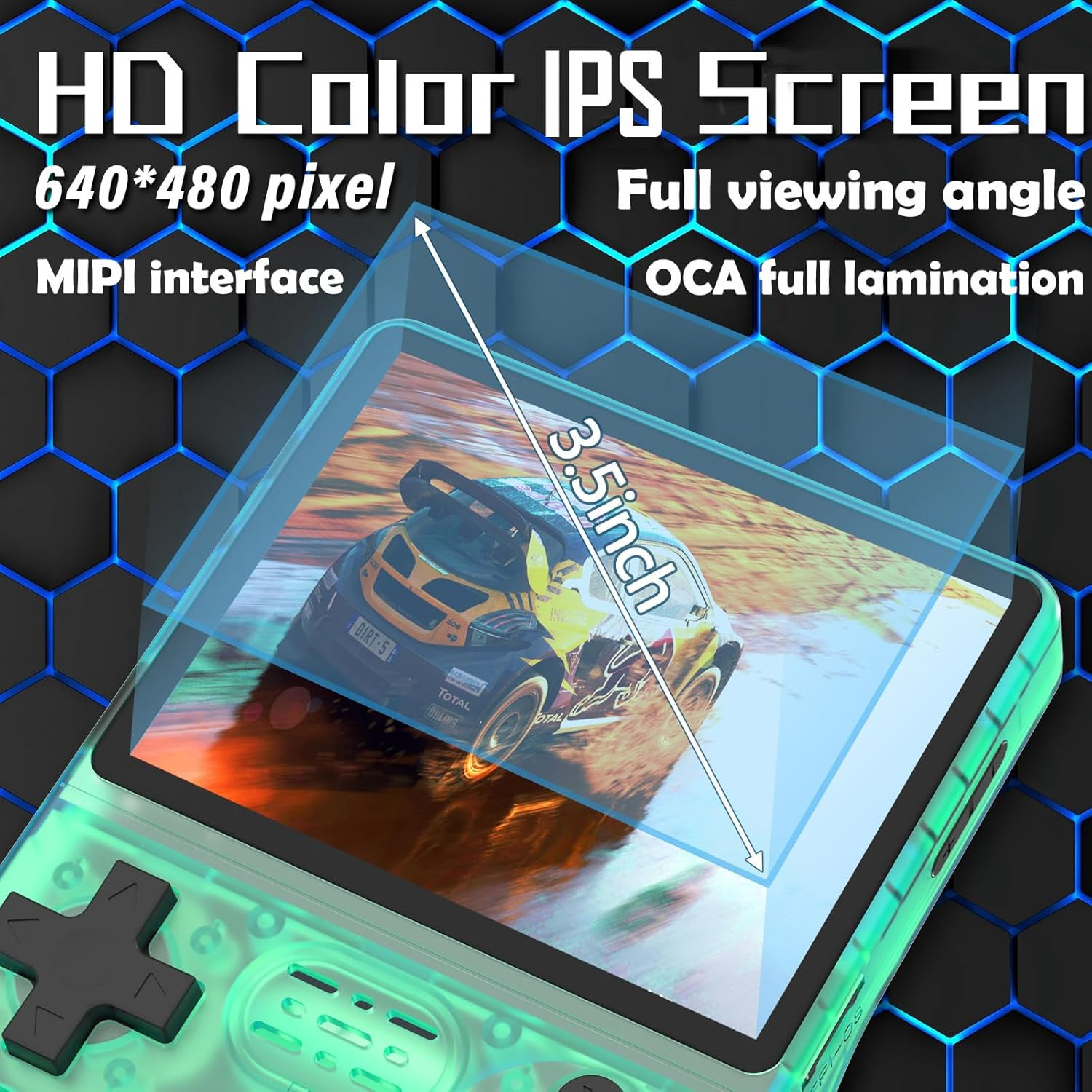 30000 in 1 Handheld Game Console, 3.5 Inch IPS Screen Retro Game Console, Mini P