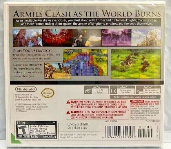Fire Emblem: Awakening 3DS New Game Special (Multiplayer, 2013 Tactical RPG)