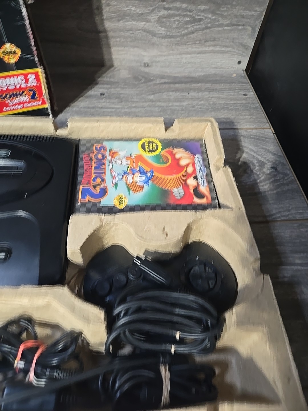Sega Genesis II Console Sonic The Hedgehog 2 Bundle In Box Tested [Rough Box]