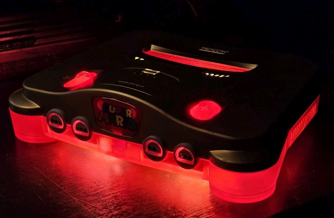 Custom Nintendo 64 (Mario Themed + Hdmi + USBC)