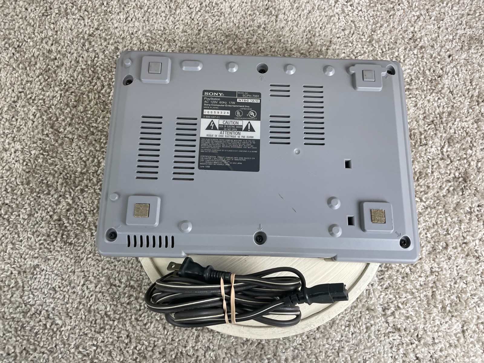 1998 Sony Playstation 1 Video Game Console SCPH-7001