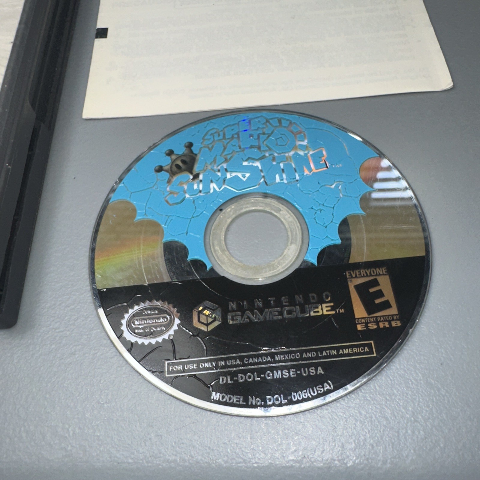 Super Mario Sunshine (Nintendo GameCube, 2002) Tested / No Manual Polished Disc