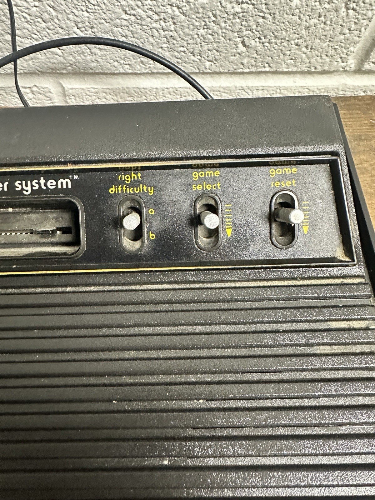 Atari 2600 game console sold as is has not been tested
