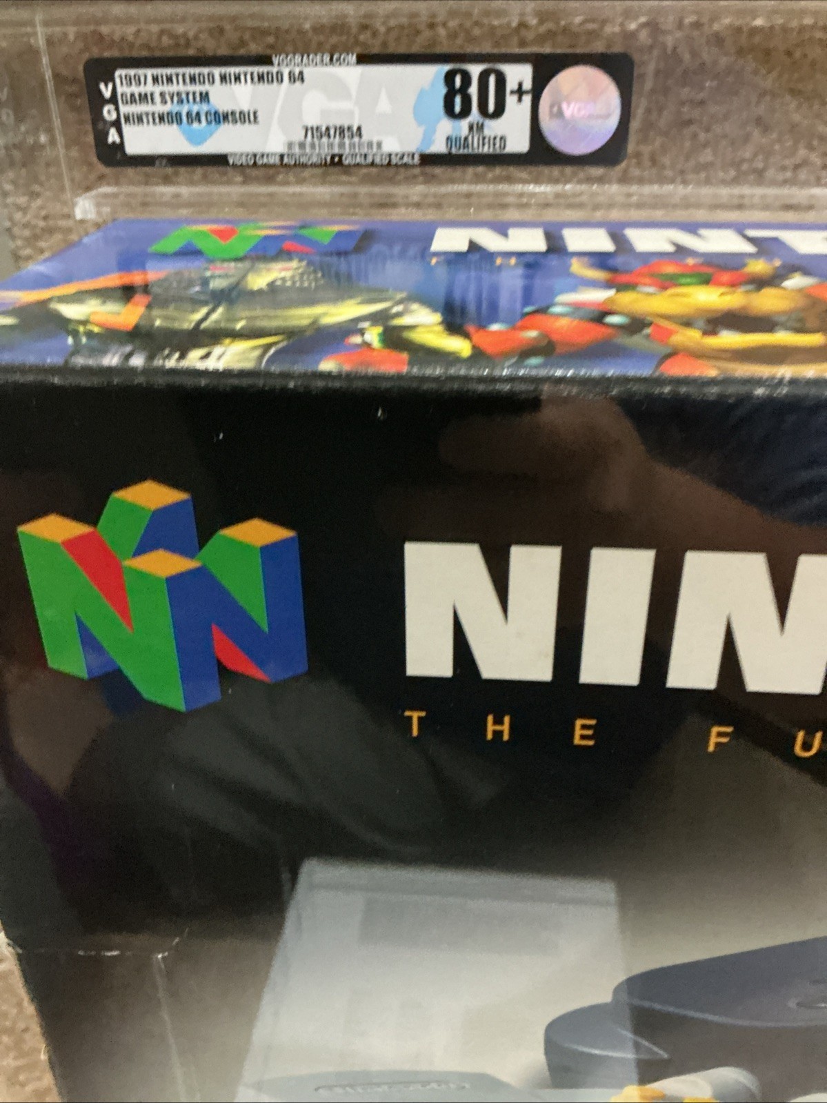Nintendo 64 Launch Console N64 Brand New 1997 VGA Graded 80+ Q Qualified PSA