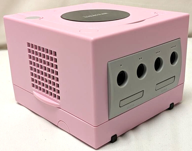 Nintendo GameCube PINK Housing Case – Gaming Console DOL-001 Controller Bundle
