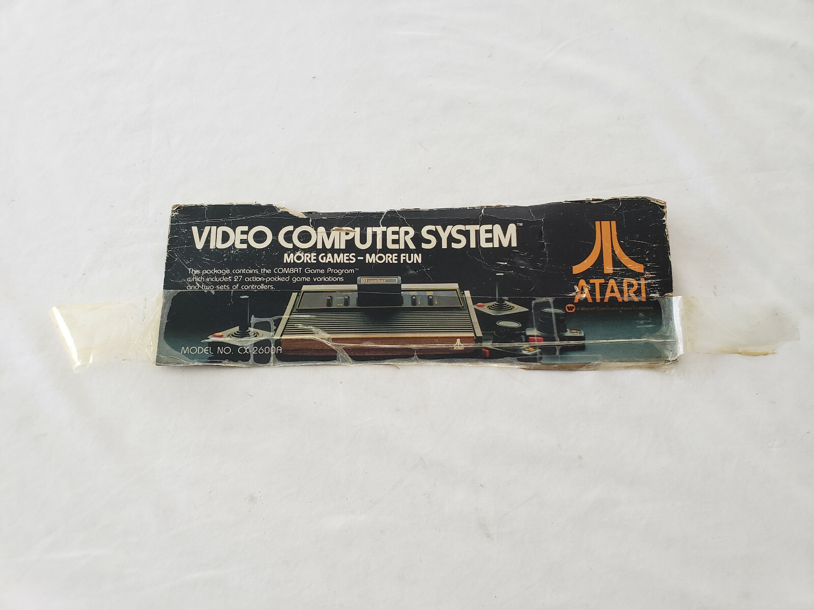 Atari 2600 Video Game Console VCS-CX2600A System Box, controller, Power Supply